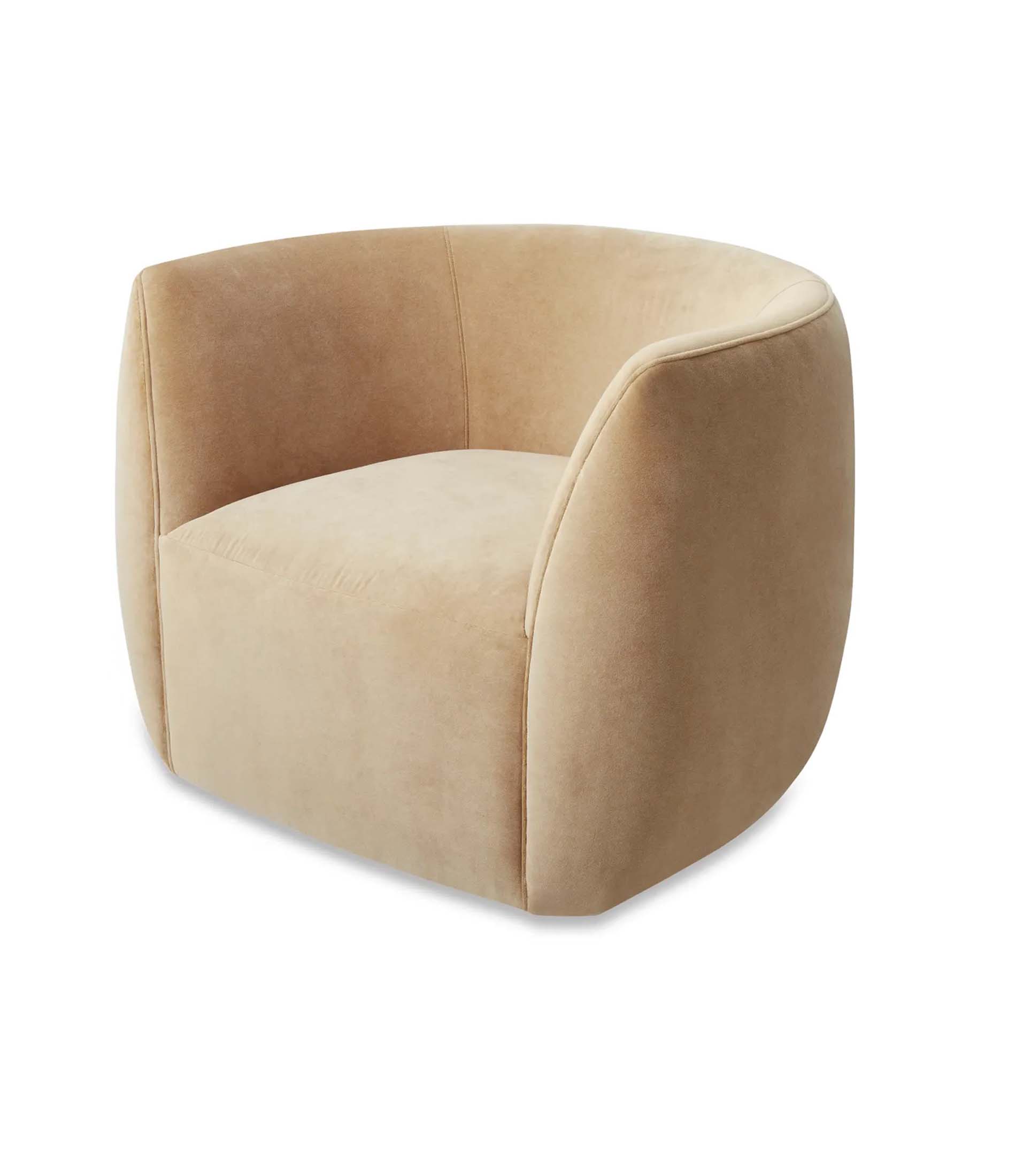 Council Swivel Lounge Chair - Velvet