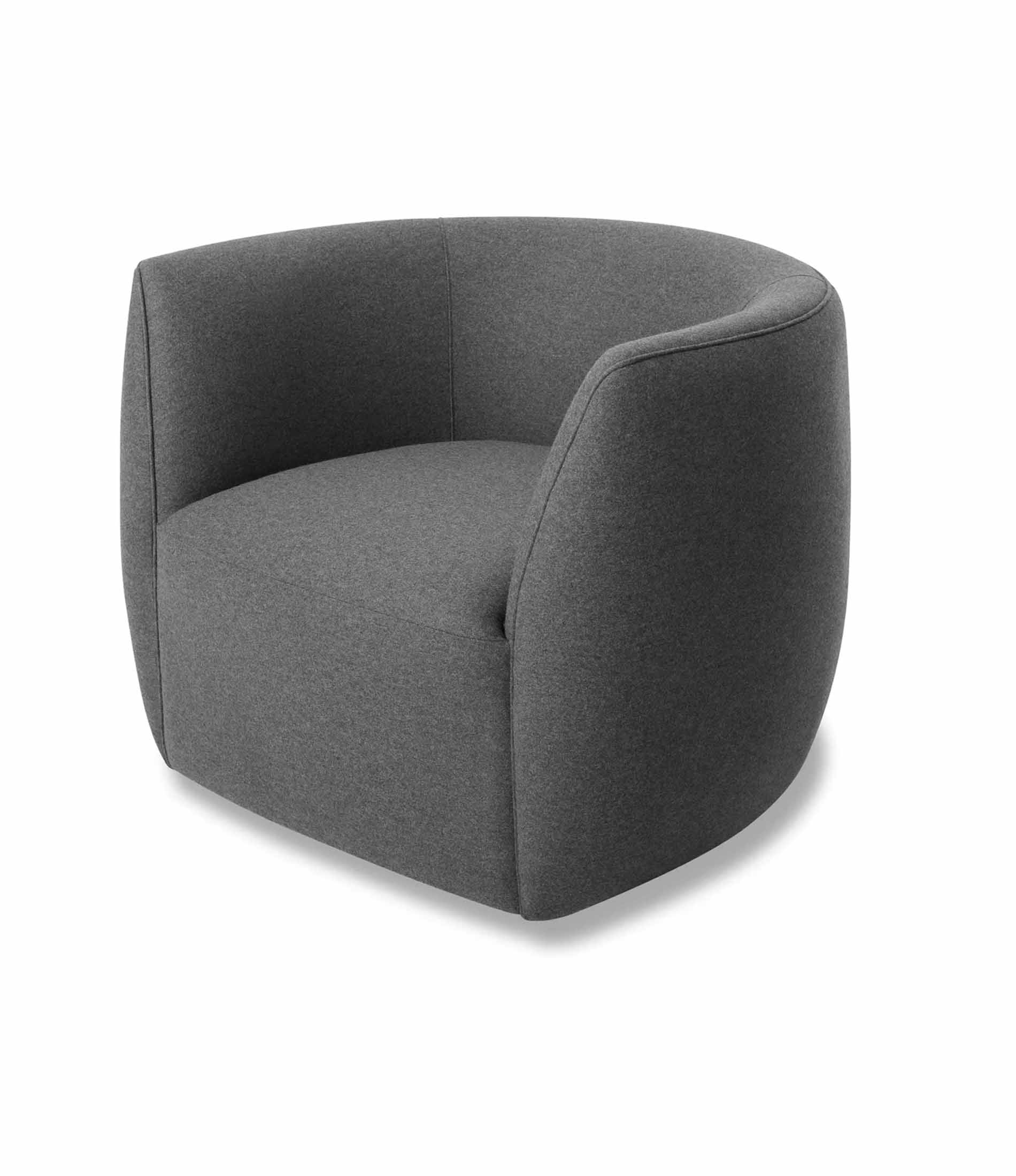 Council Swivel Lounge Chair - Fabric