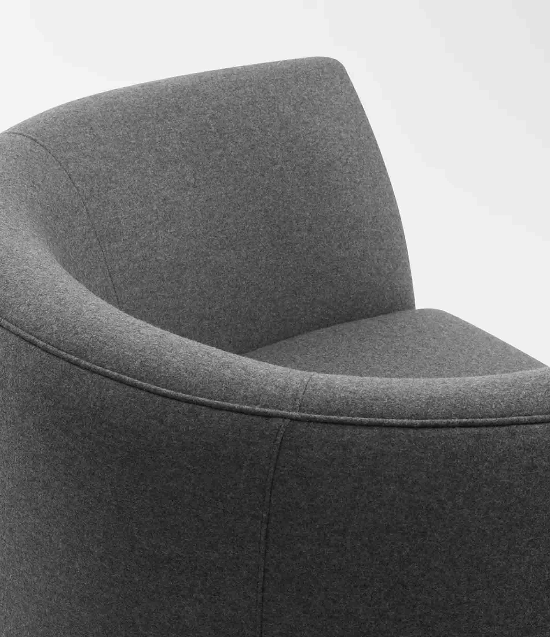 Council Swivel Lounge Chair - Fabric