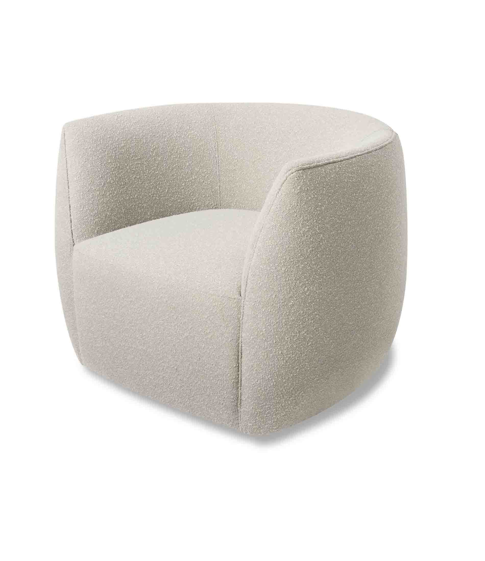 Council Swivel Lounge Chair - Fabric