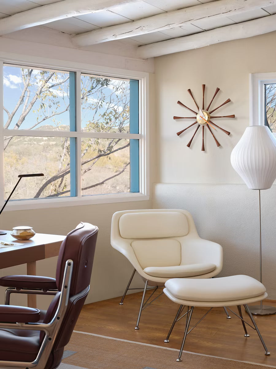 Striad® Low-Back Lounge Chair - Wire Base - Leather