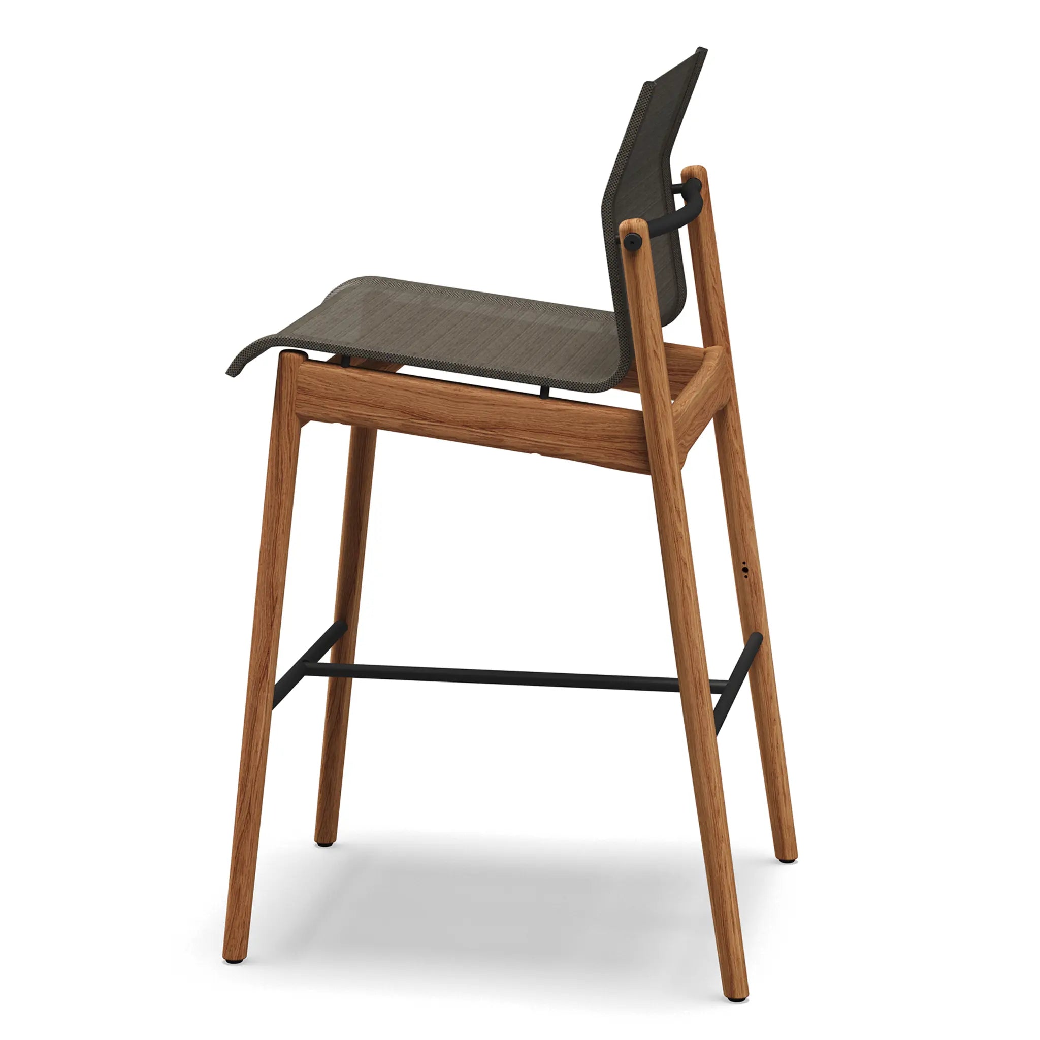 Sway Teak Bar Height Chair