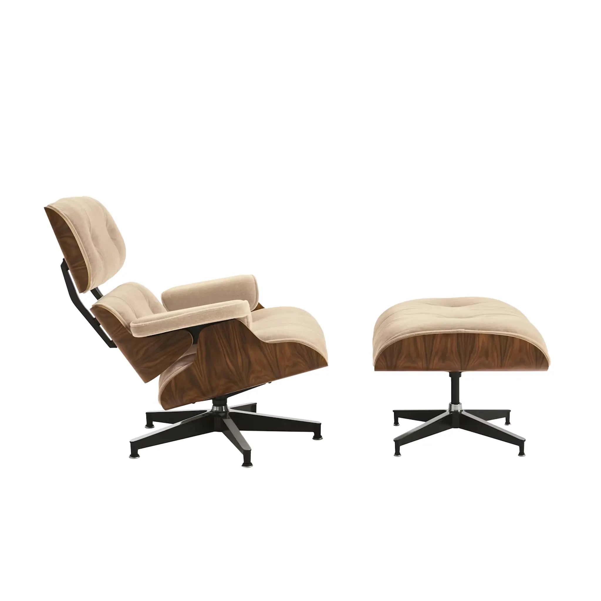 Eames® Lounge 马海毛椅和脚凳 - 经典尺寸