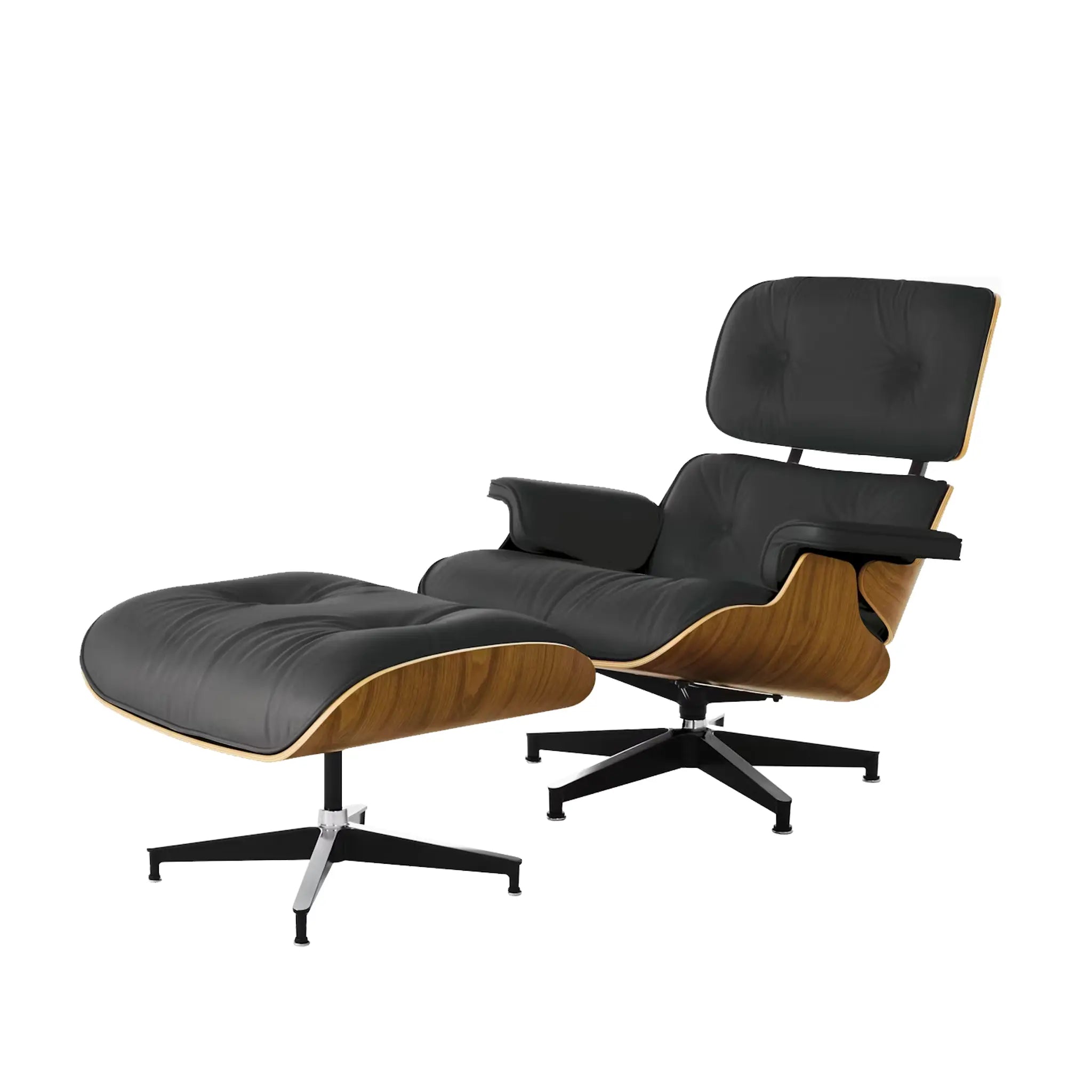 Eames® Lounge Leather Chair and Ottoman - Classic Size