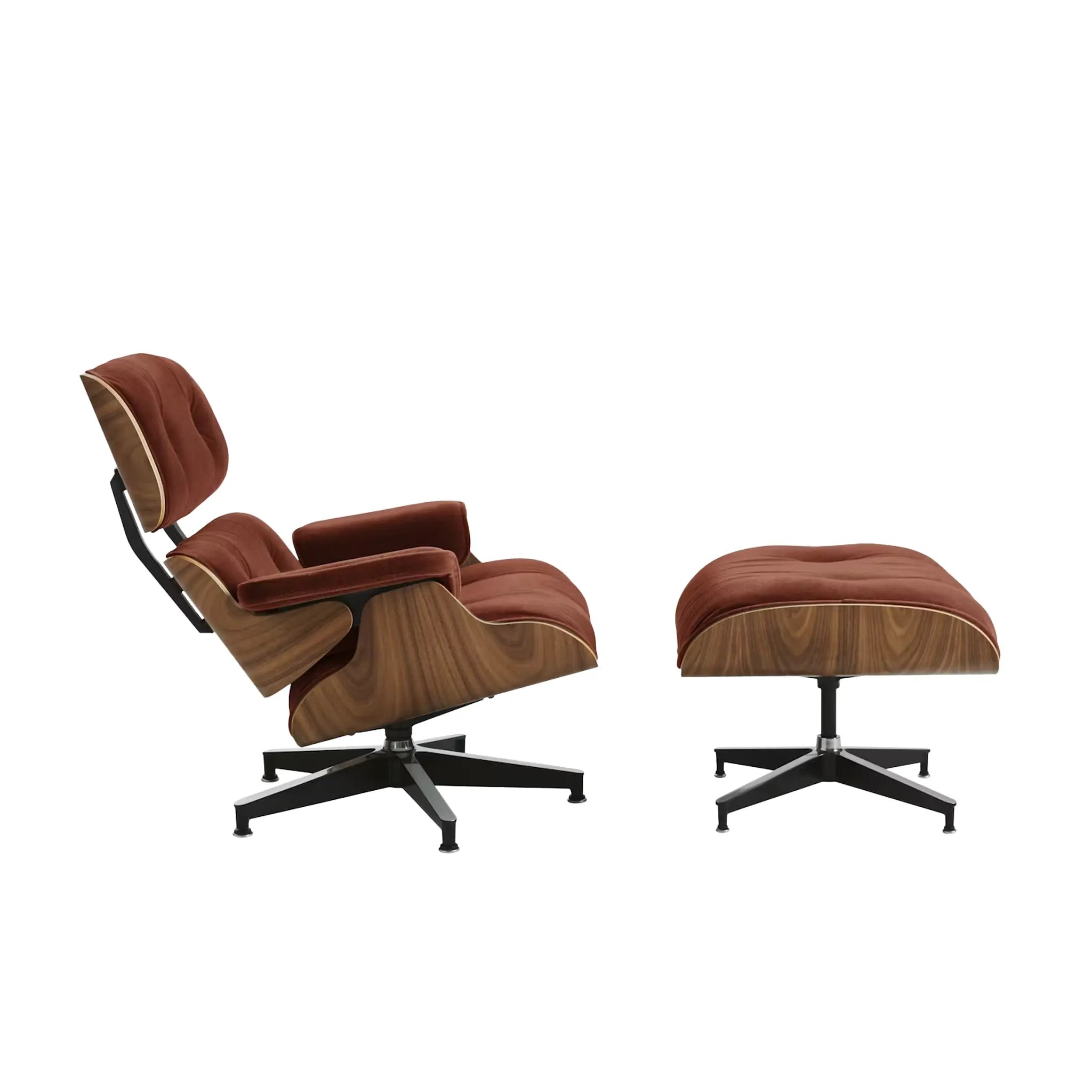 Eames® Lounge 马海毛椅和脚凳 - 经典尺寸