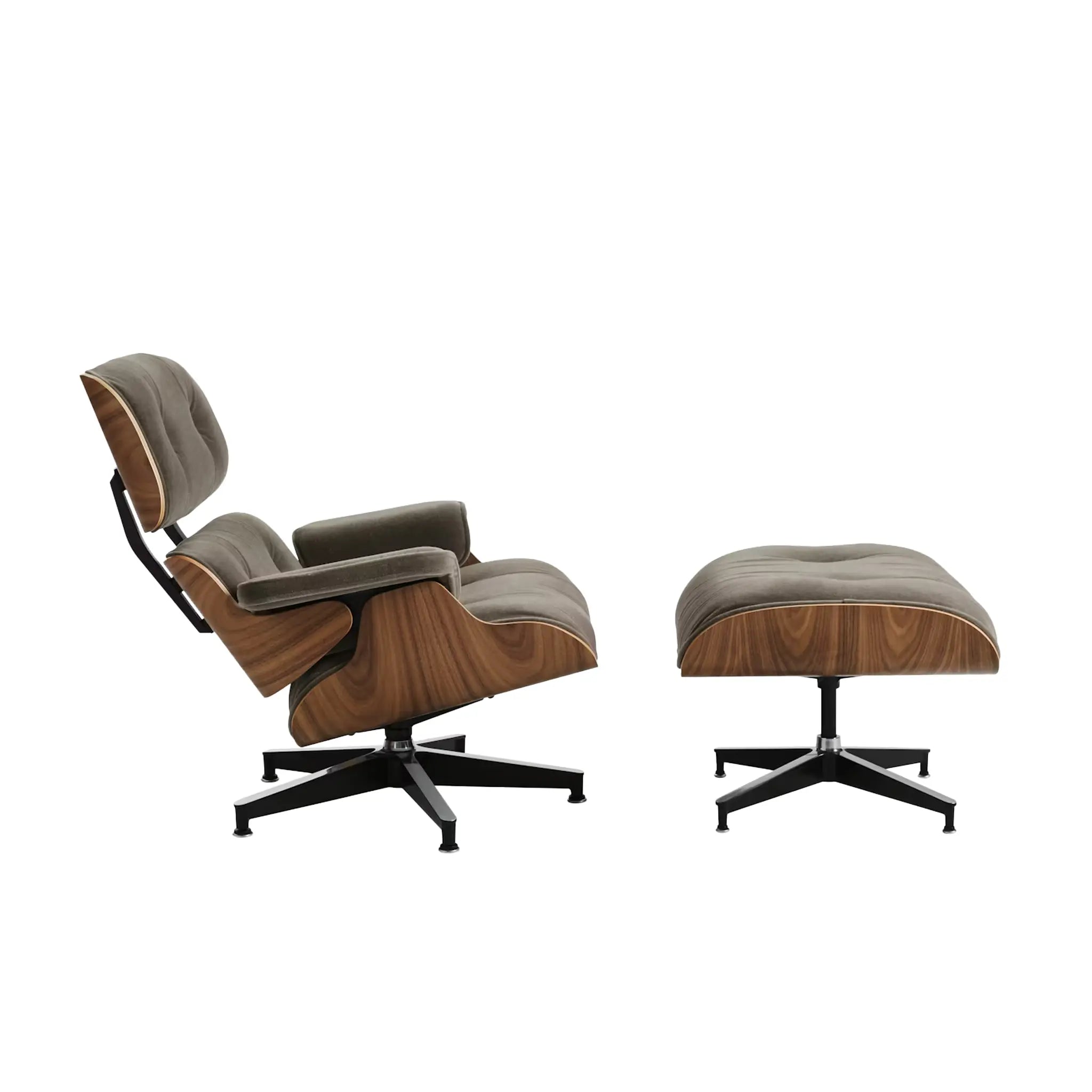 Eames® Lounge 马海毛椅和脚凳 - 经典尺寸