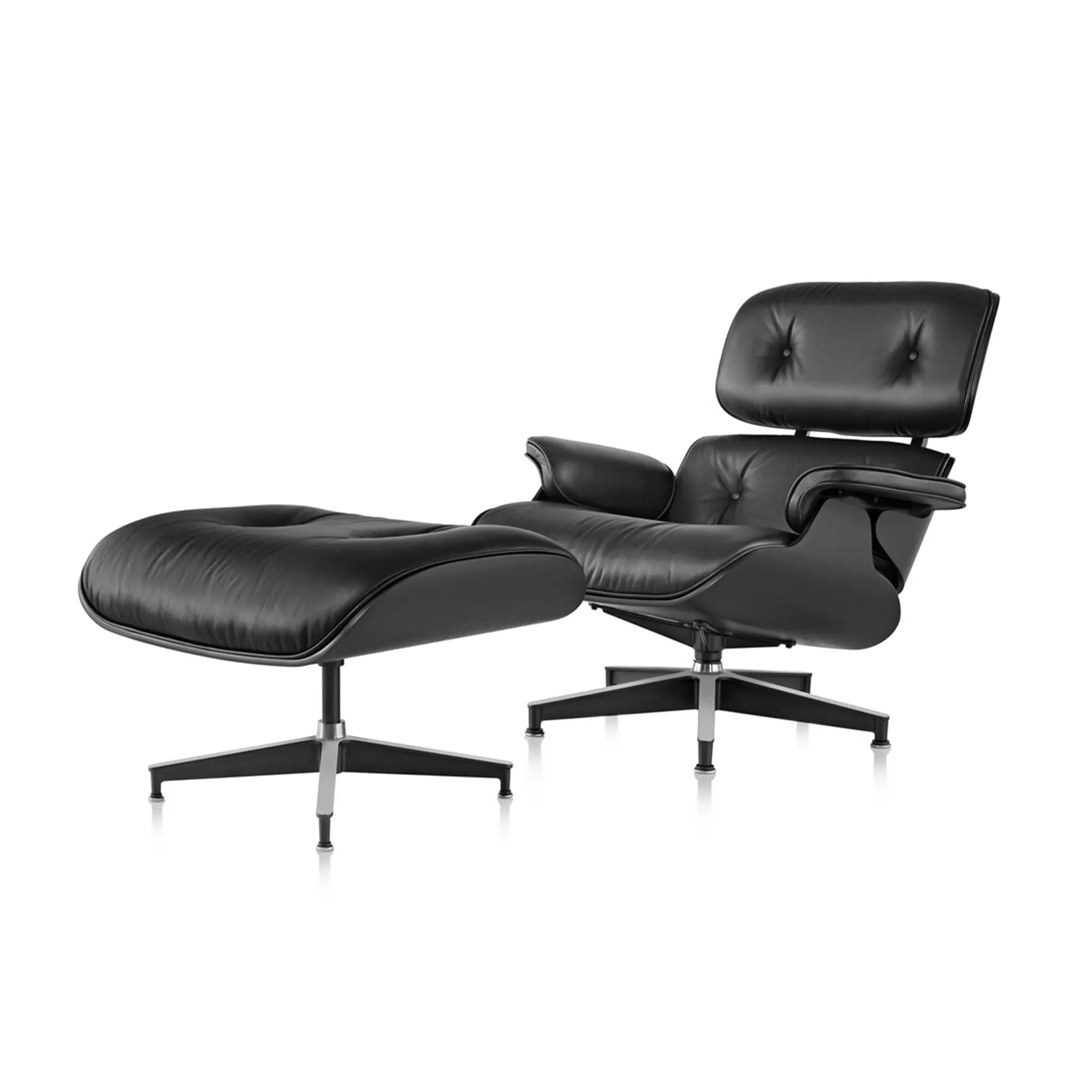 Eames® Lounge Chair and Ottoman Ebony