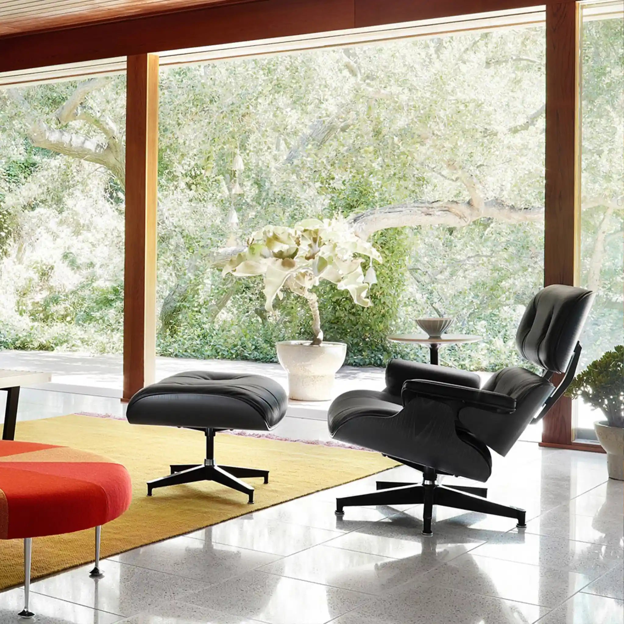 Eames® Lounge Chair and Ottoman Ebony