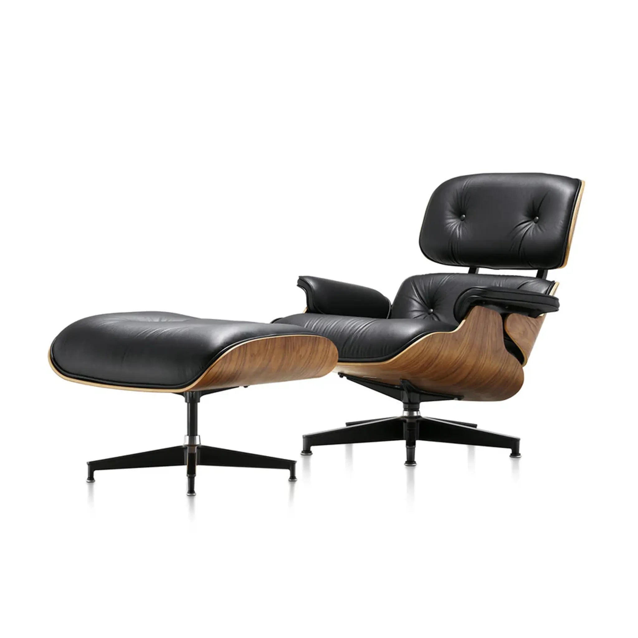 Eames® Lounge Leather Chair and Ottoman - Classic Size