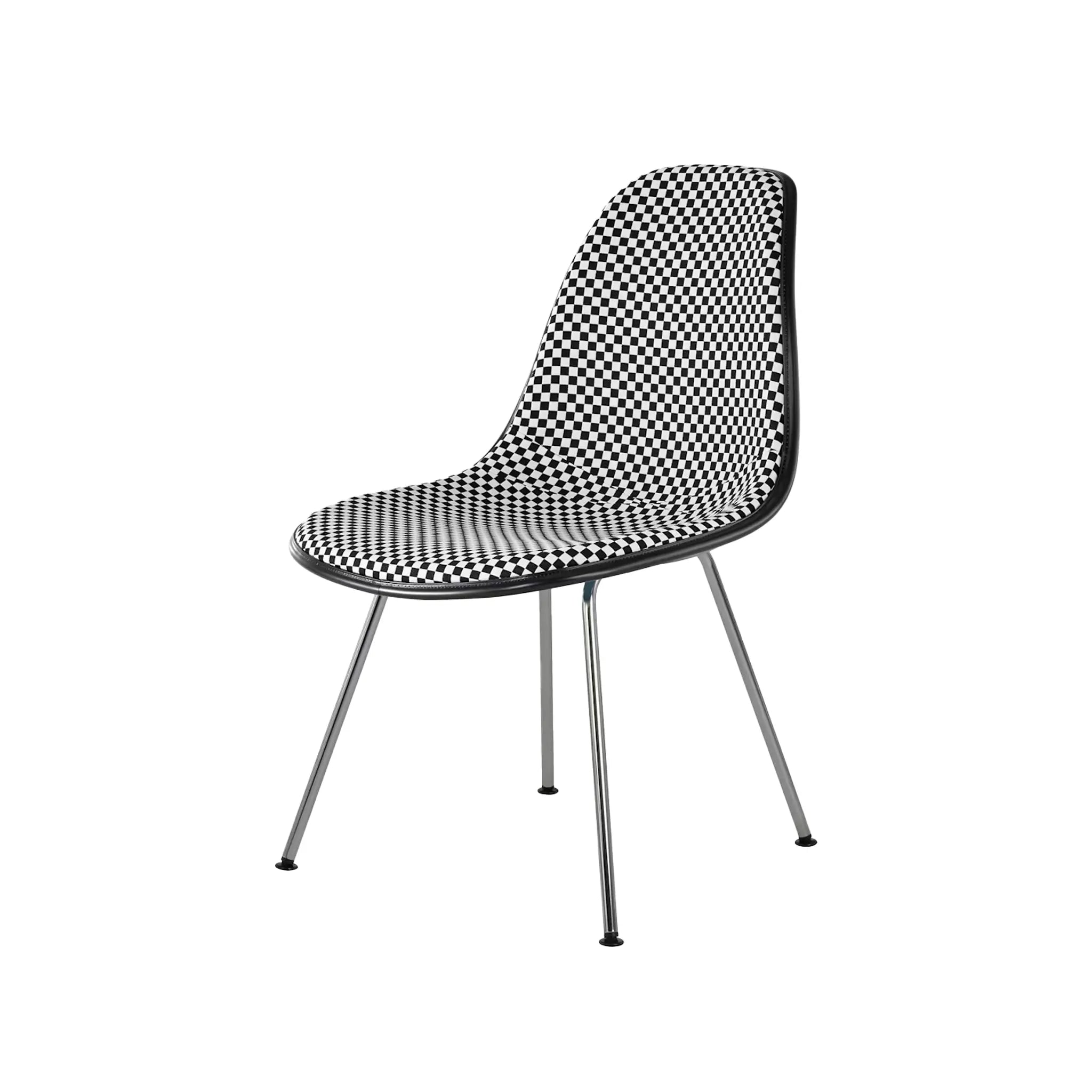 Eames® Molded Plastic Side Chair, 4-Leg Base - Upholstered