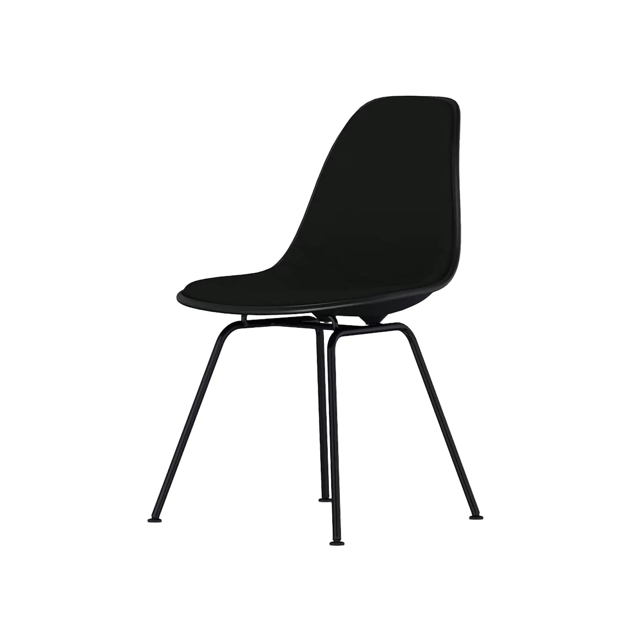 Eames® Molded Plastic Side Chair, 4-Leg Base - Upholstered