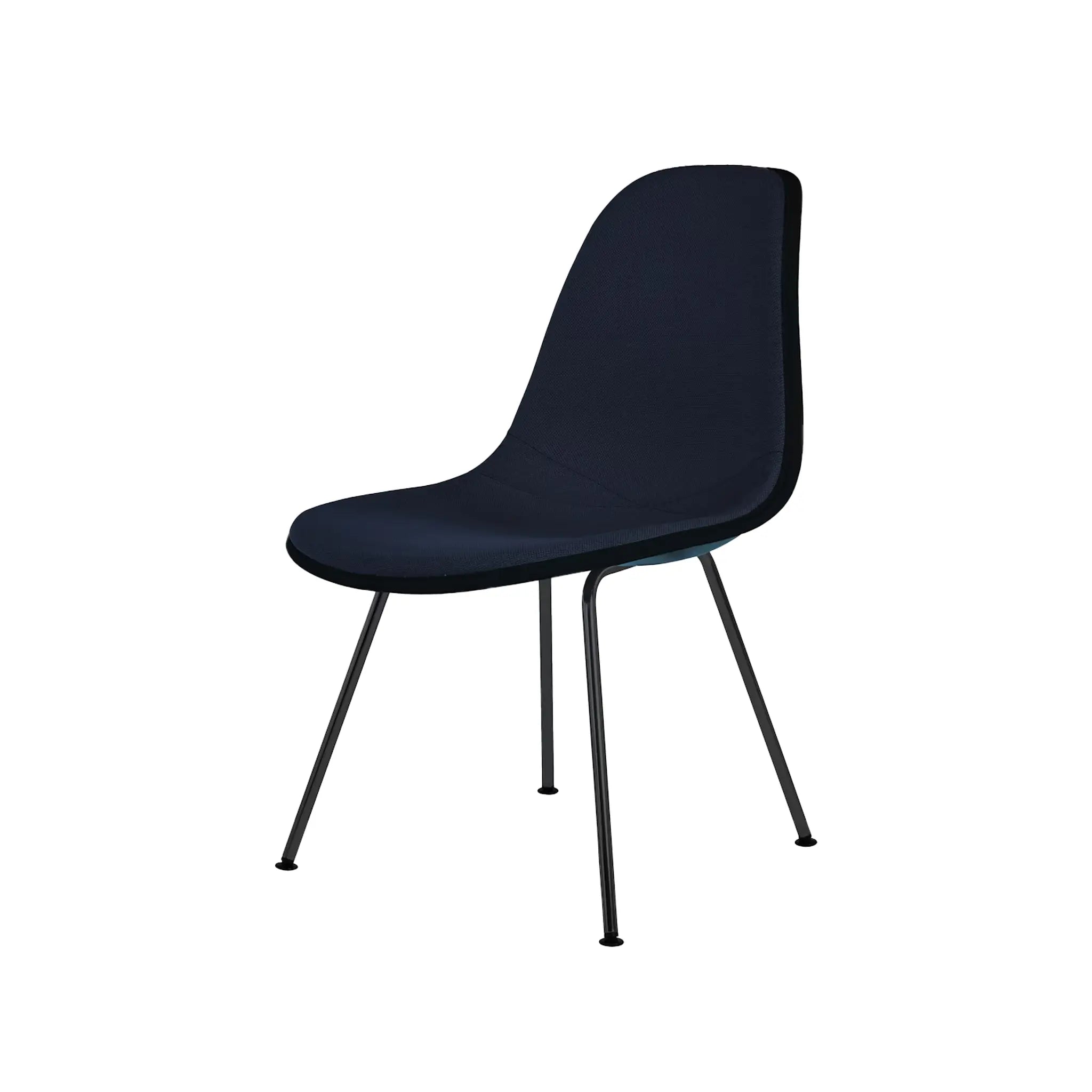 Eames® Molded Plastic Side Chair, 4-Leg Base - Upholstered
