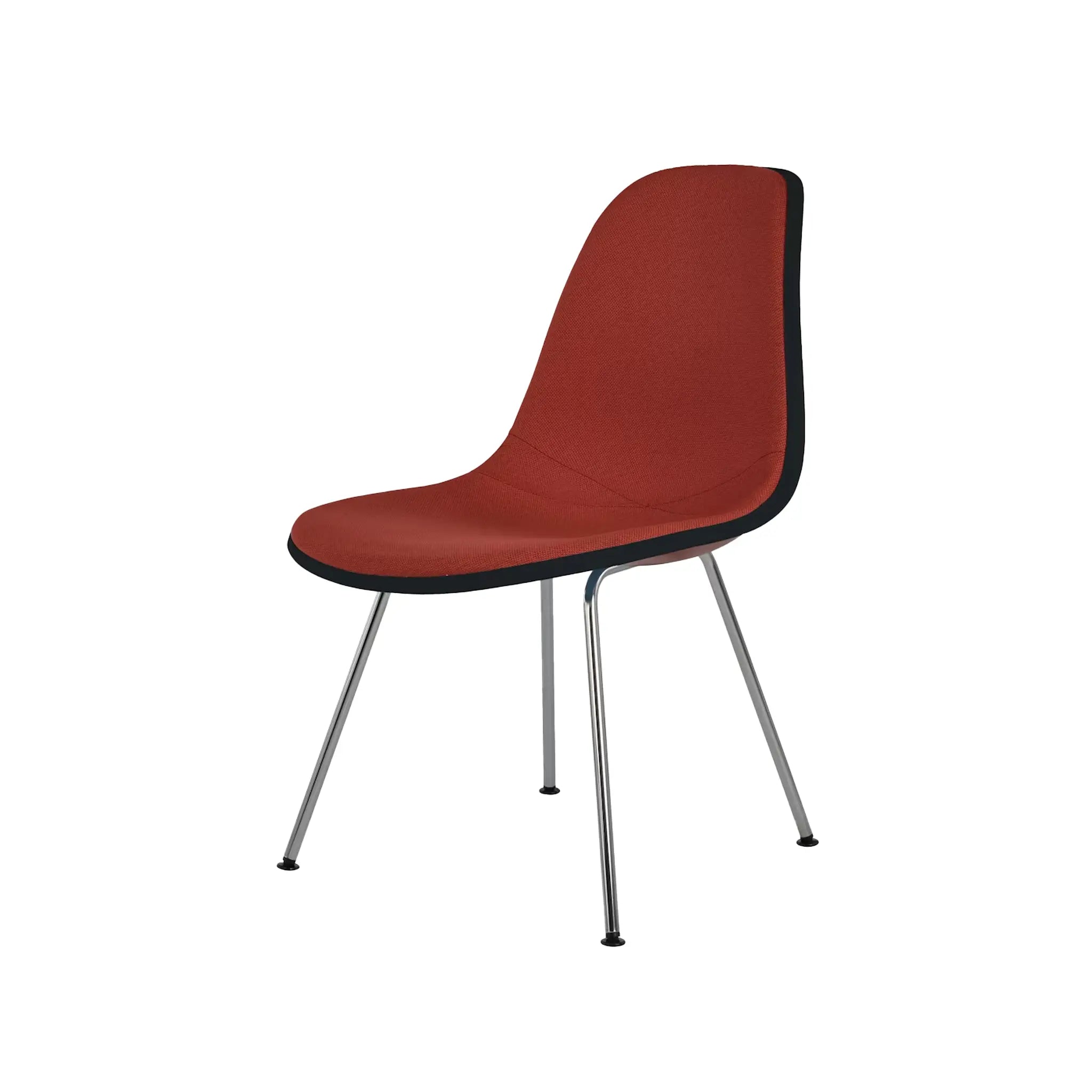 Eames® Molded Plastic Side Chair, 4-Leg Base - Upholstered
