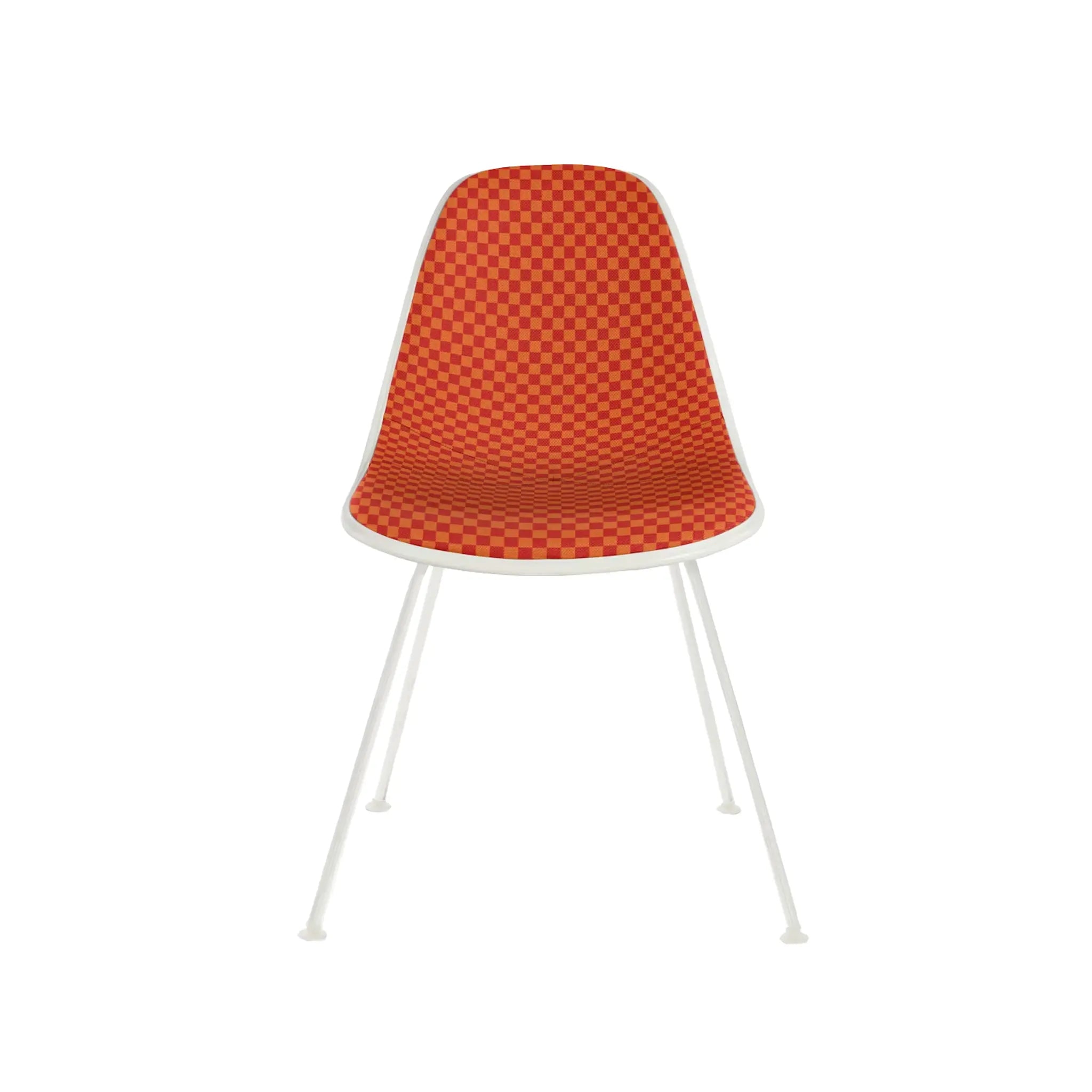 Eames® Molded Plastic Side Chair, 4-Leg Base - Upholstered