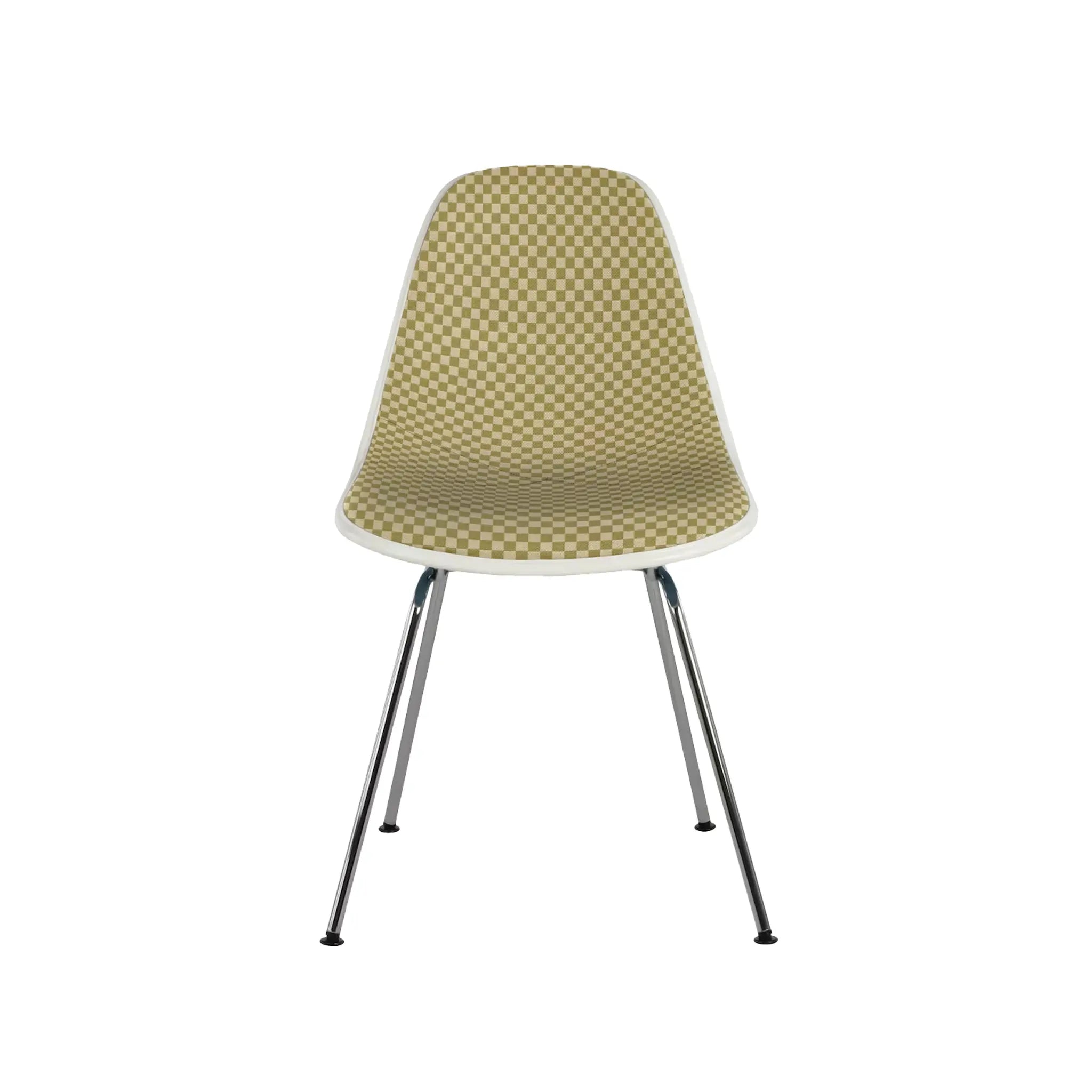 Eames® Molded Plastic Side Chair, 4-Leg Base - Upholstered