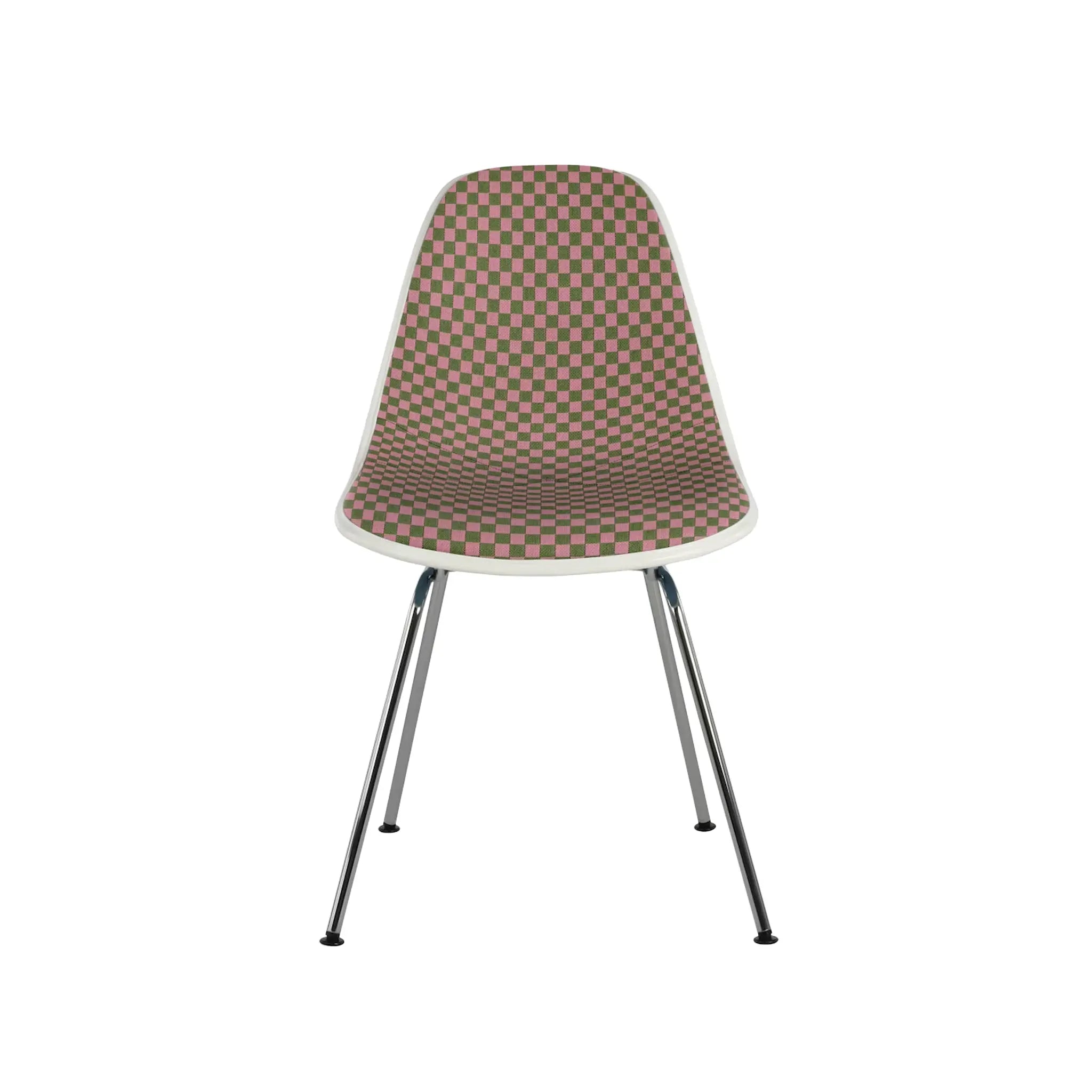 Eames® Molded Plastic Side Chair, 4-Leg Base - Upholstered