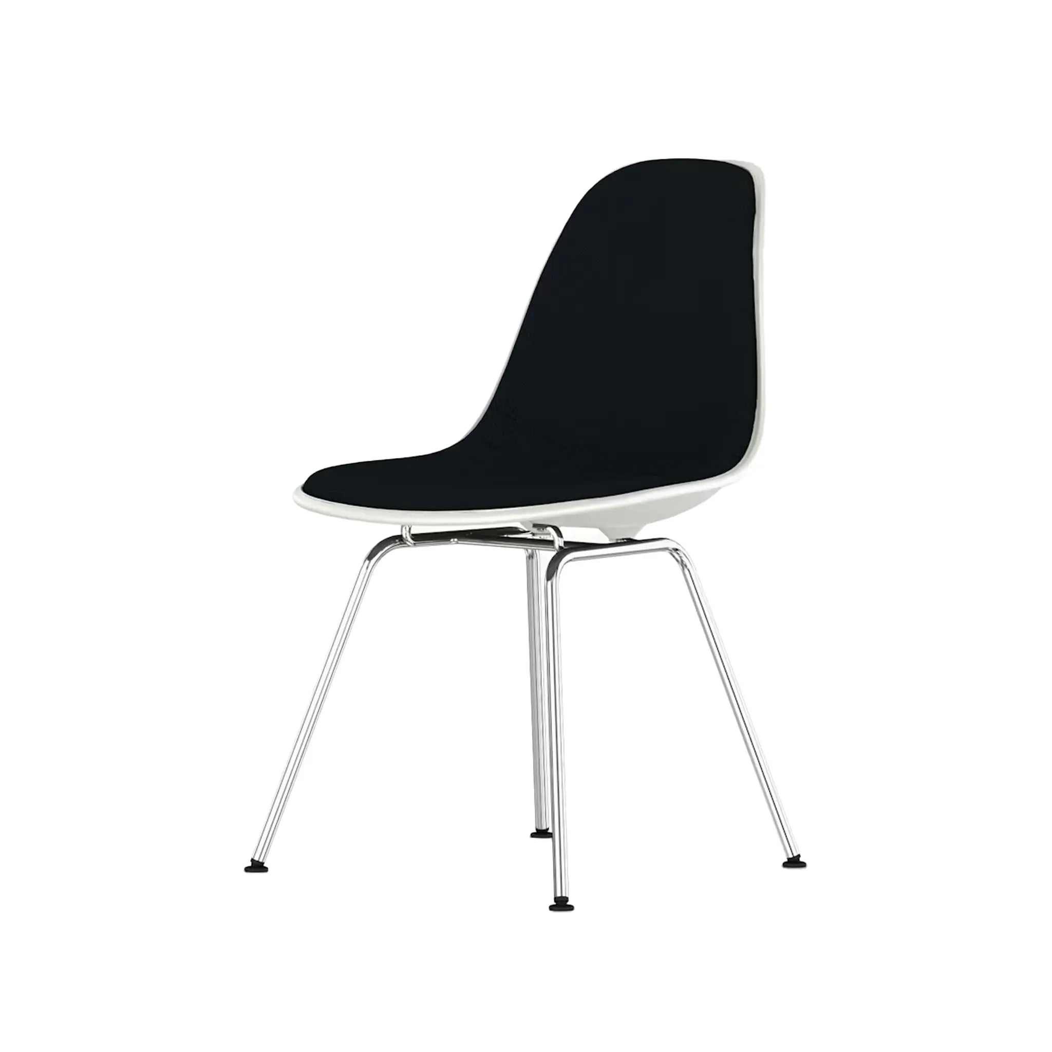 Eames® Molded Plastic Side Chair, 4-Leg Base - Upholstered