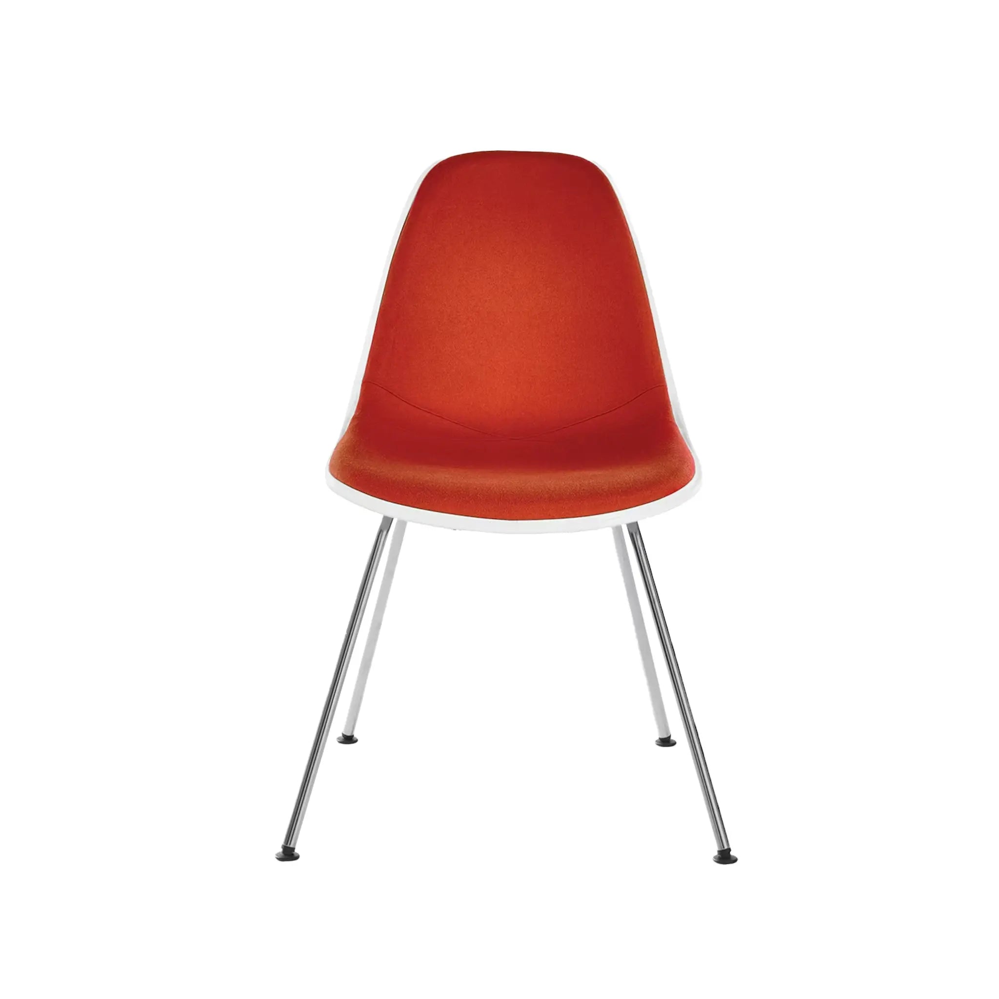 Eames® Molded Plastic Side Chair, 4-Leg Base - Upholstered