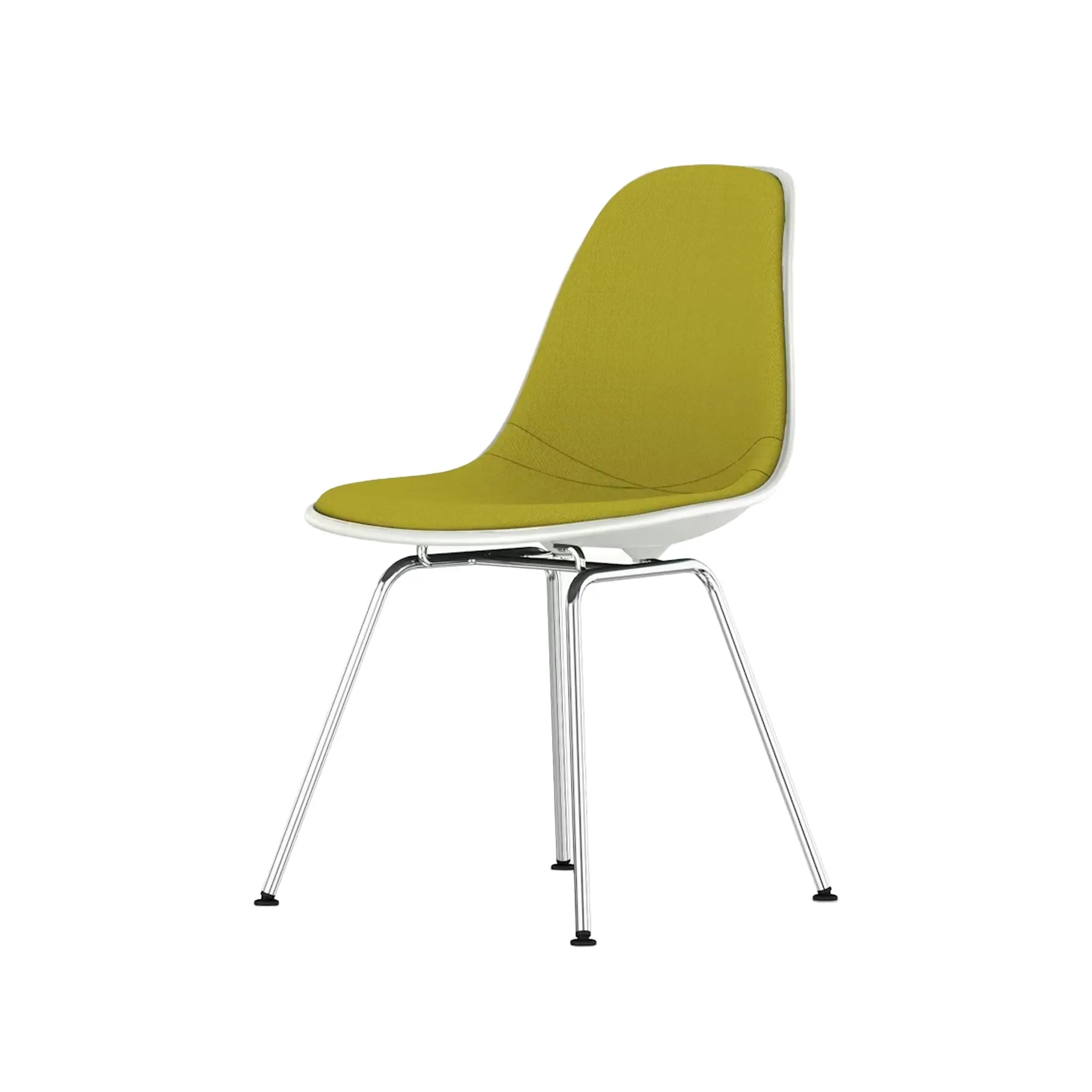 Eames® Molded Plastic Side Chair, 4-Leg Base - Upholstered