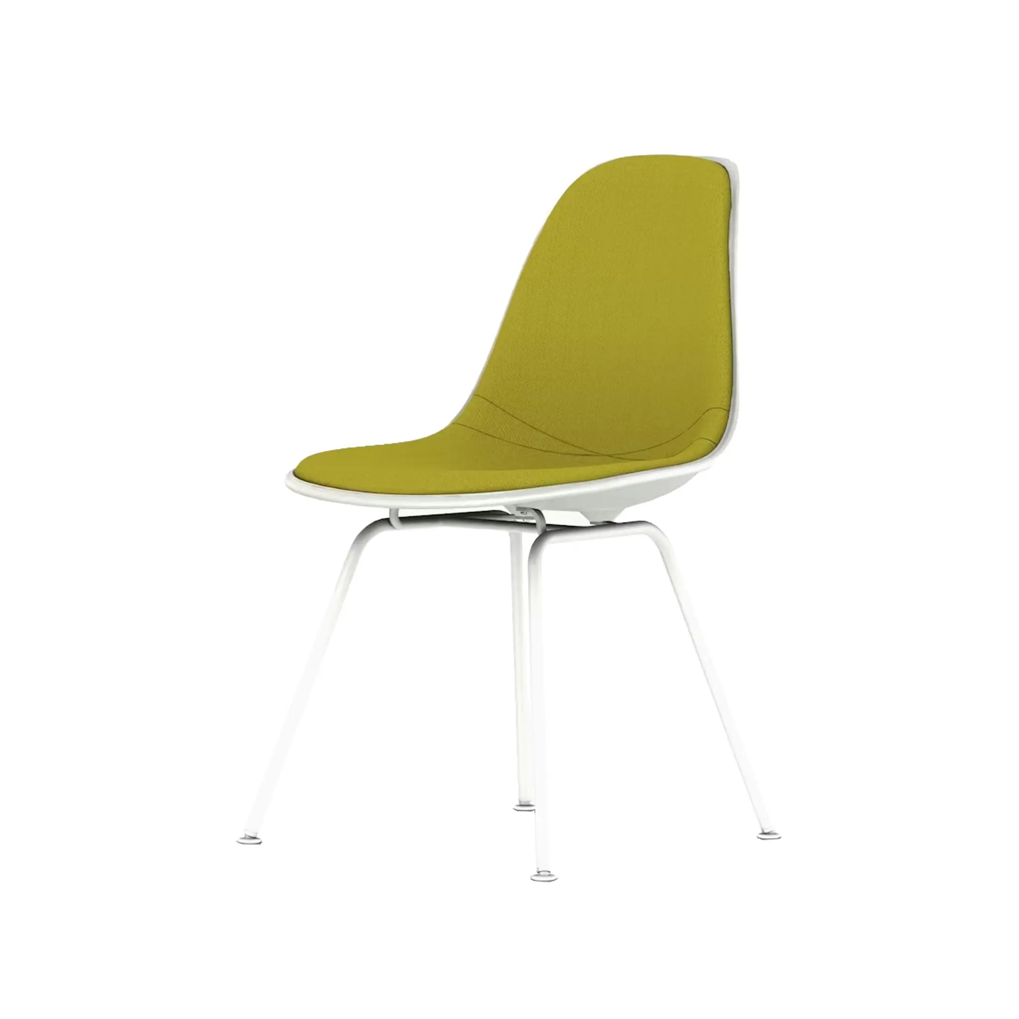 Eames® Molded Plastic Side Chair, 4-Leg Base - Upholstered