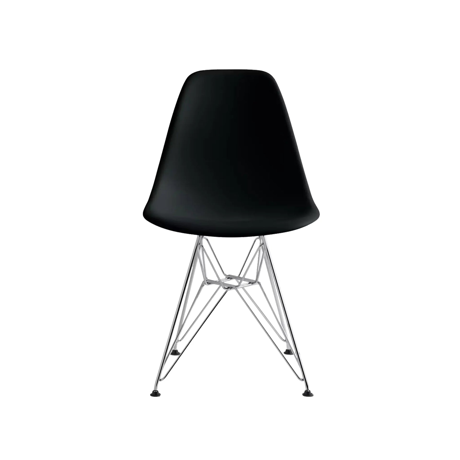 Eames Plastic Side Chair Eiffel Base ① Set of 4 EAMES Molded Plastic Side Chair with Eiffel Base