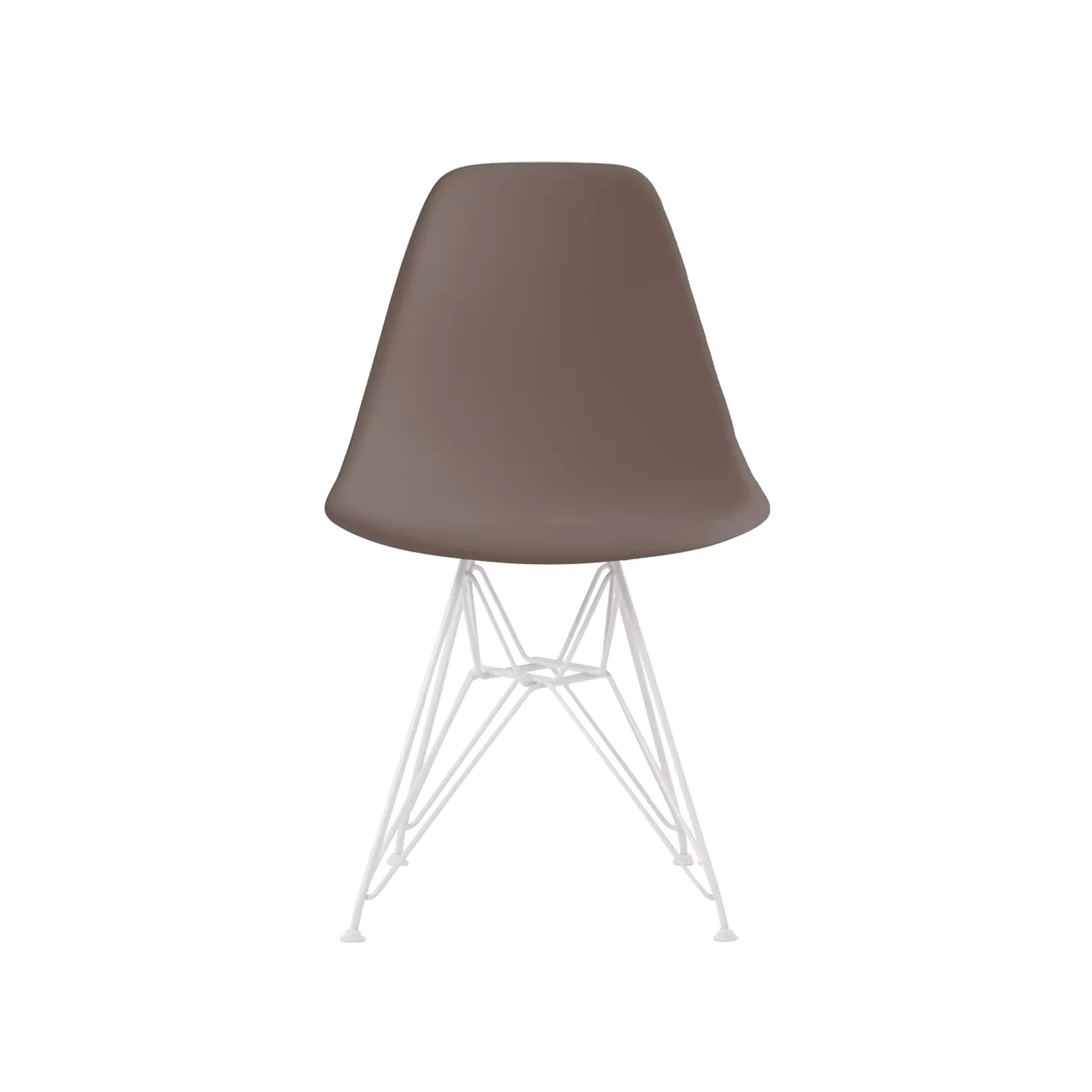 Eames® 模压塑料边椅，金属丝底座