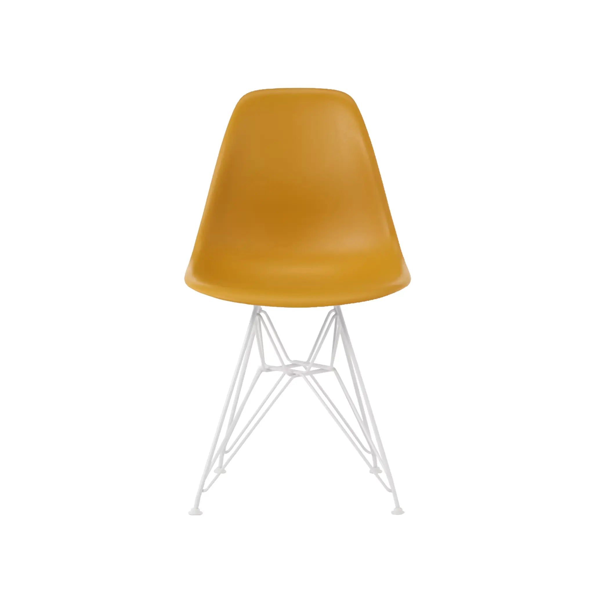 Eames® 模压塑料边椅，金属丝底座