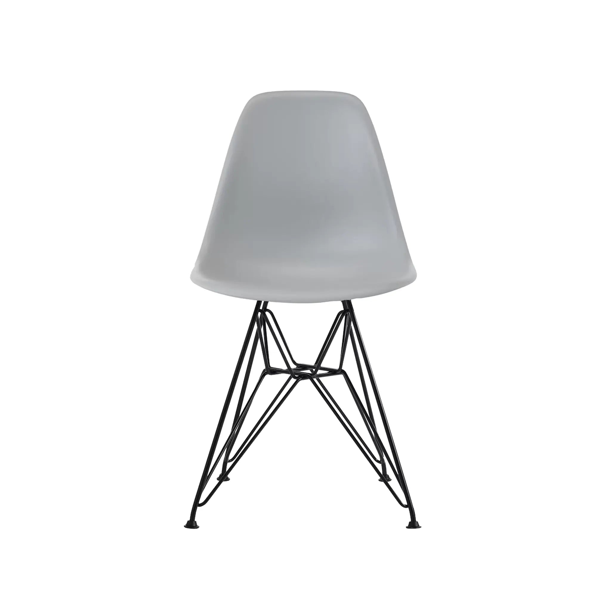 Eames® 模压塑料边椅，金属丝底座