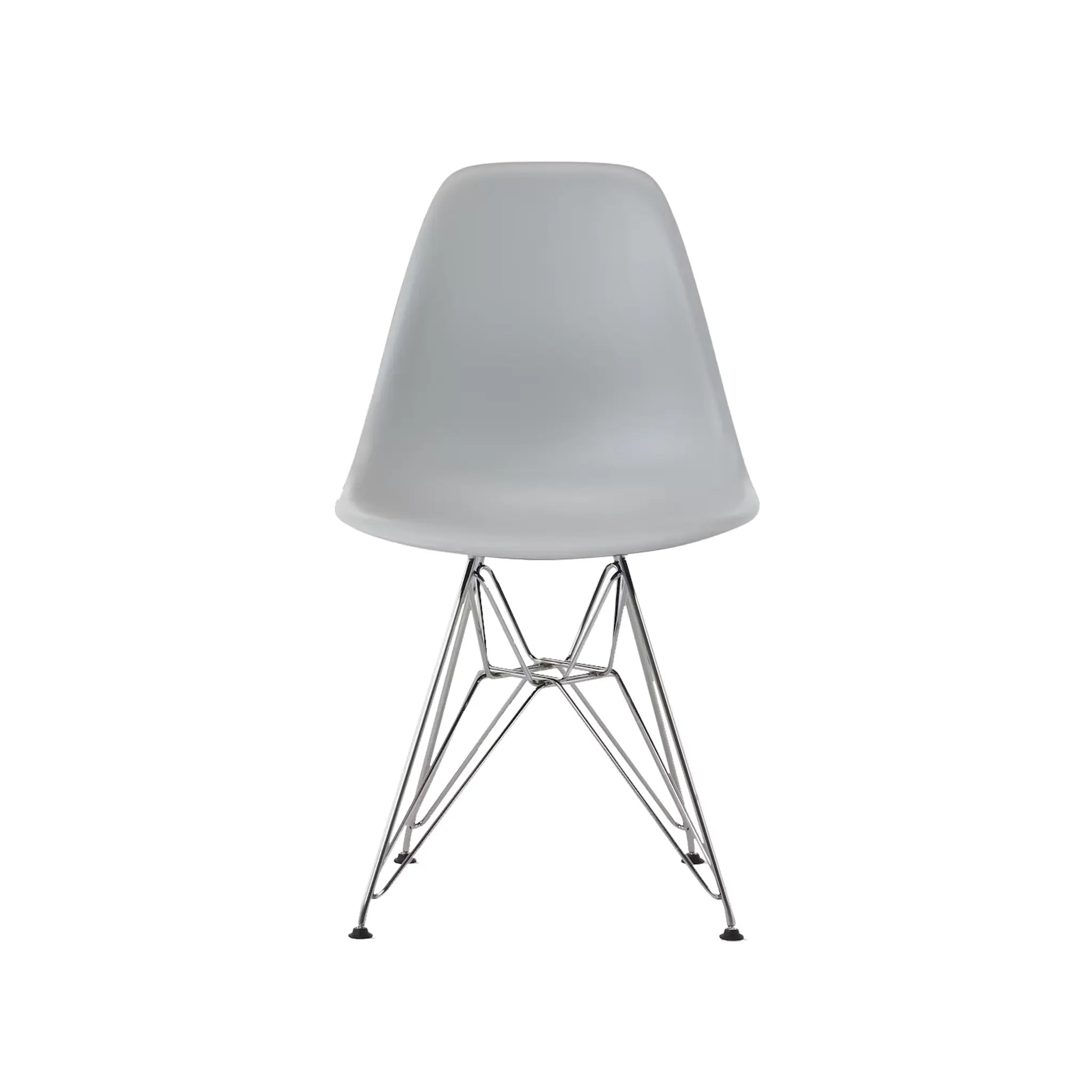 Eames® 模压塑料边椅，金属丝底座
