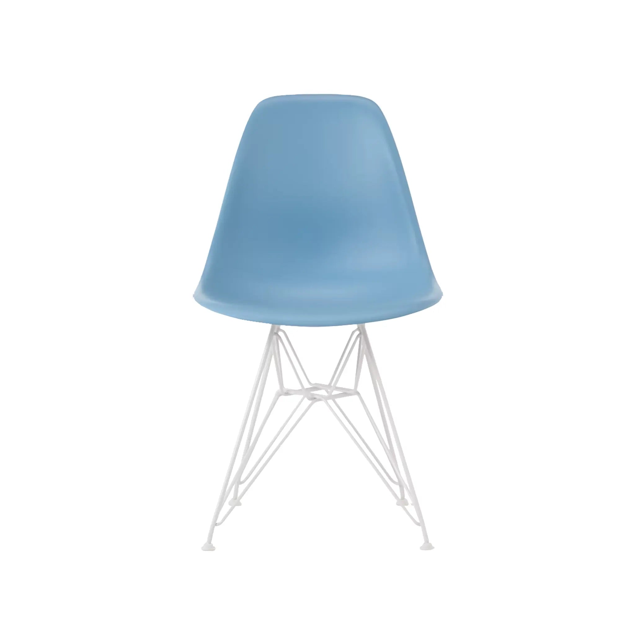 Eames® 模压塑料边椅，金属丝底座