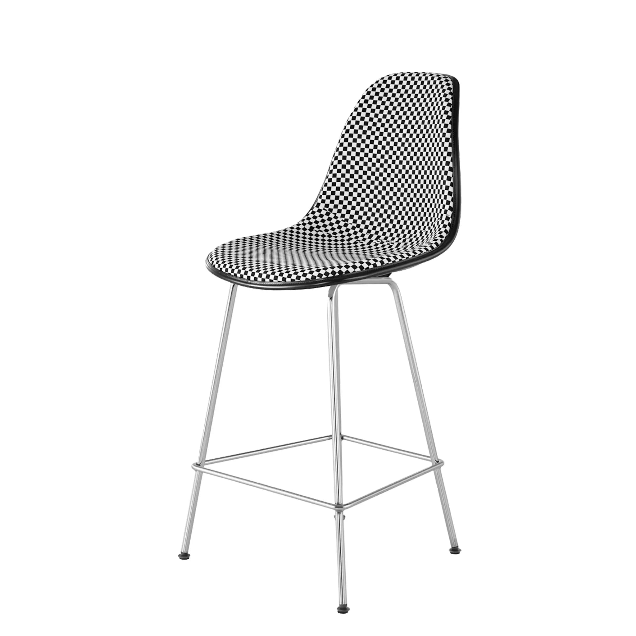 Eames® Molded Plastic Stool, Counter Height - Upholstered