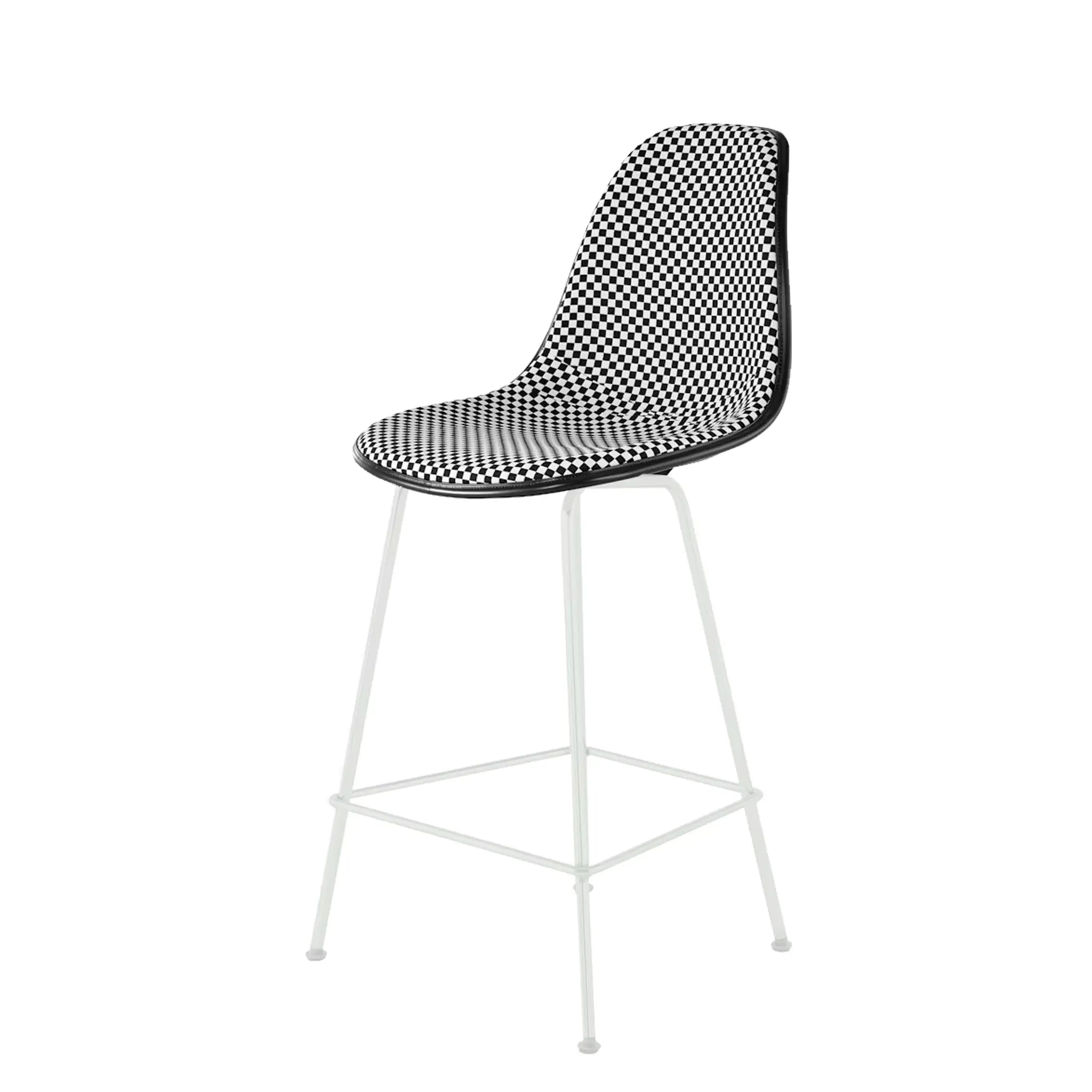 Eames® Molded Plastic Stool, Counter Height - Upholstered