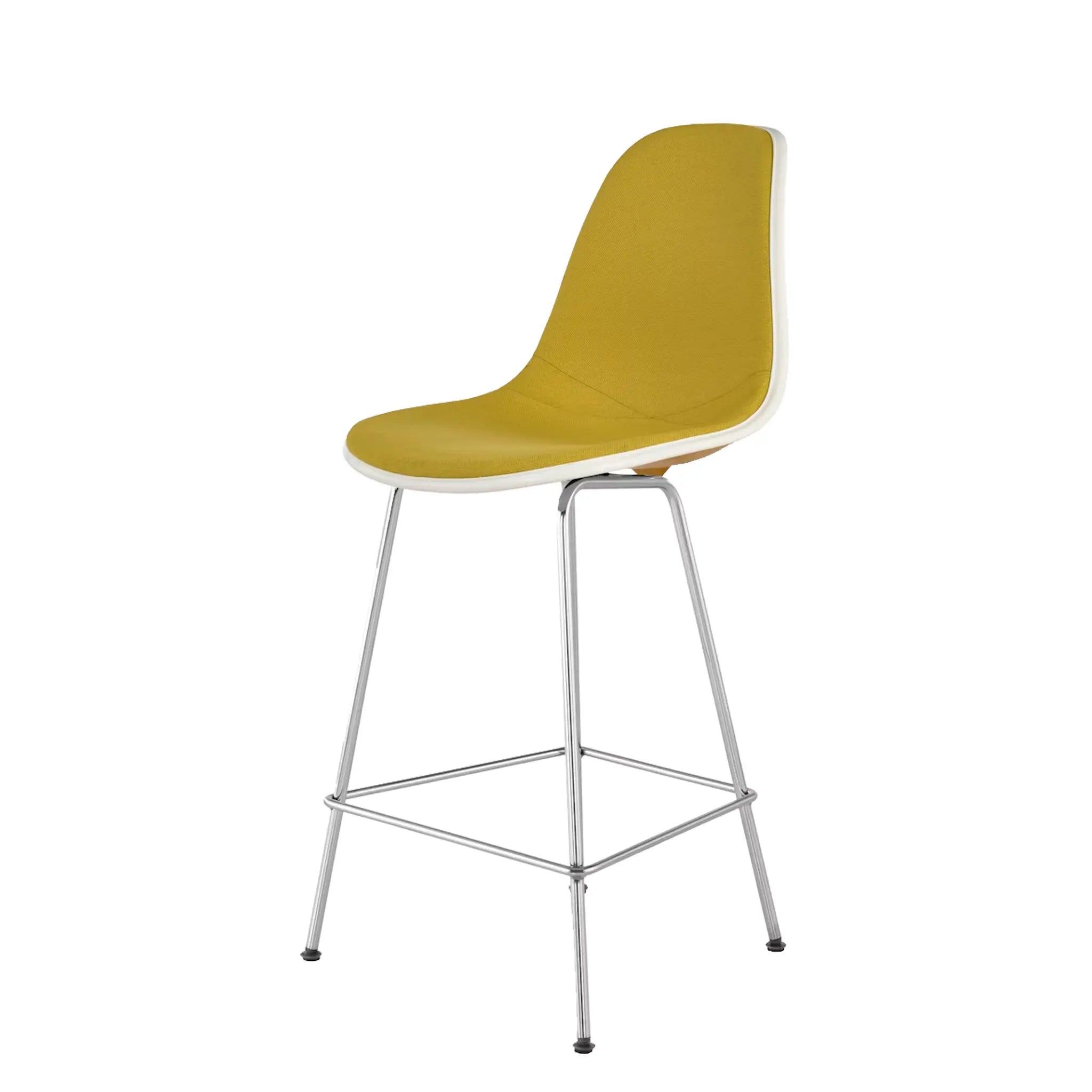 Eames® Molded Plastic Stool, Counter Height - Upholstered