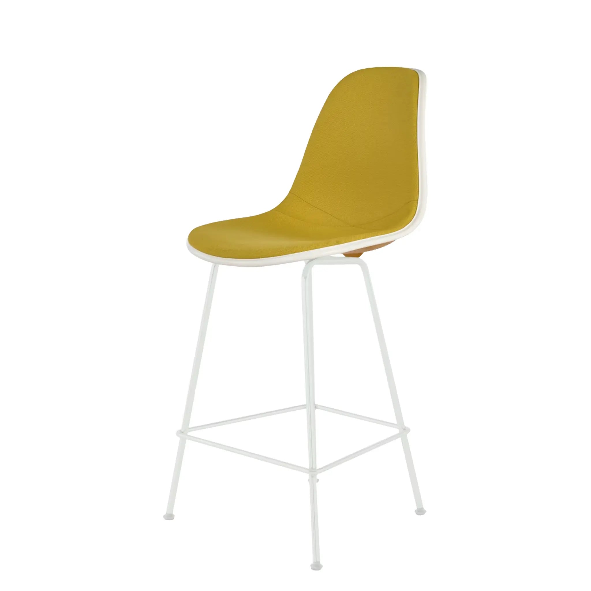 Eames® Molded Plastic Stool, Counter Height - Upholstered