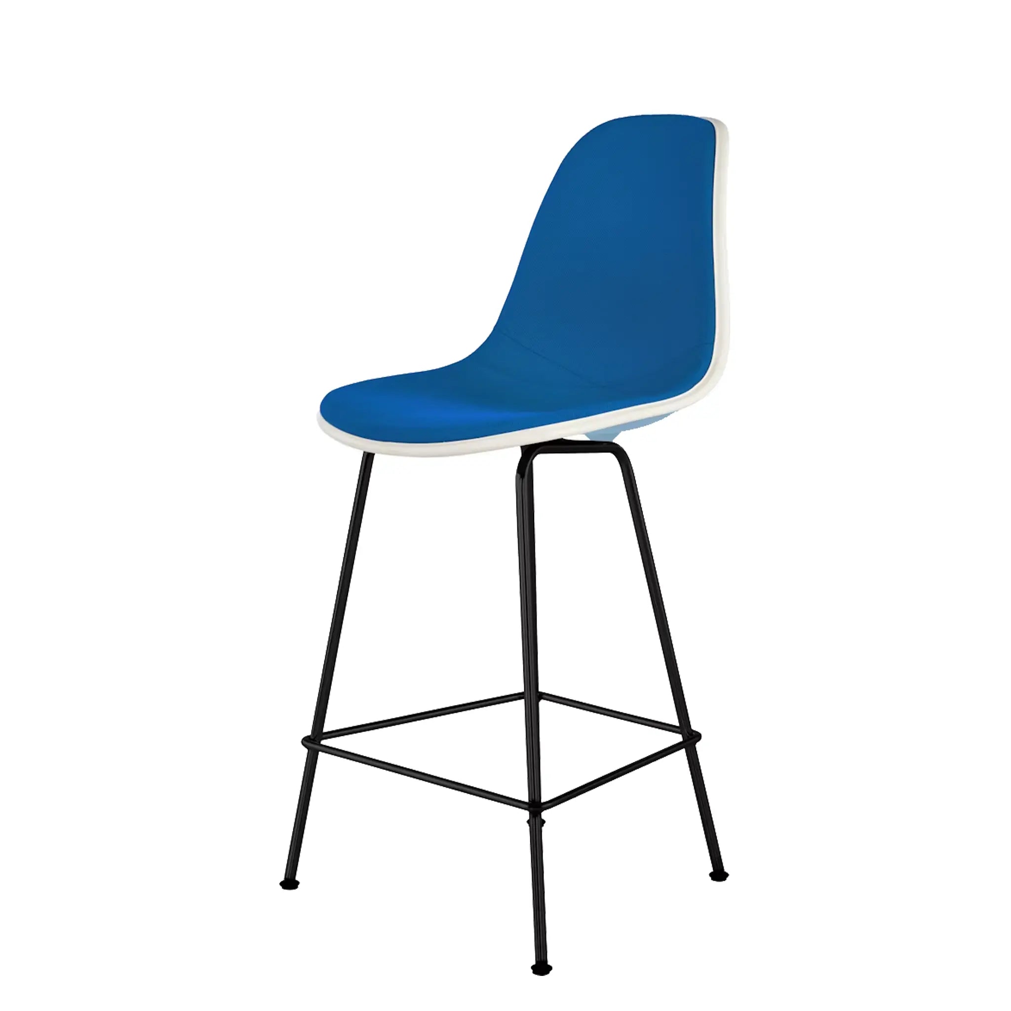 Eames® Molded Plastic Stool, Counter Height - Upholstered
