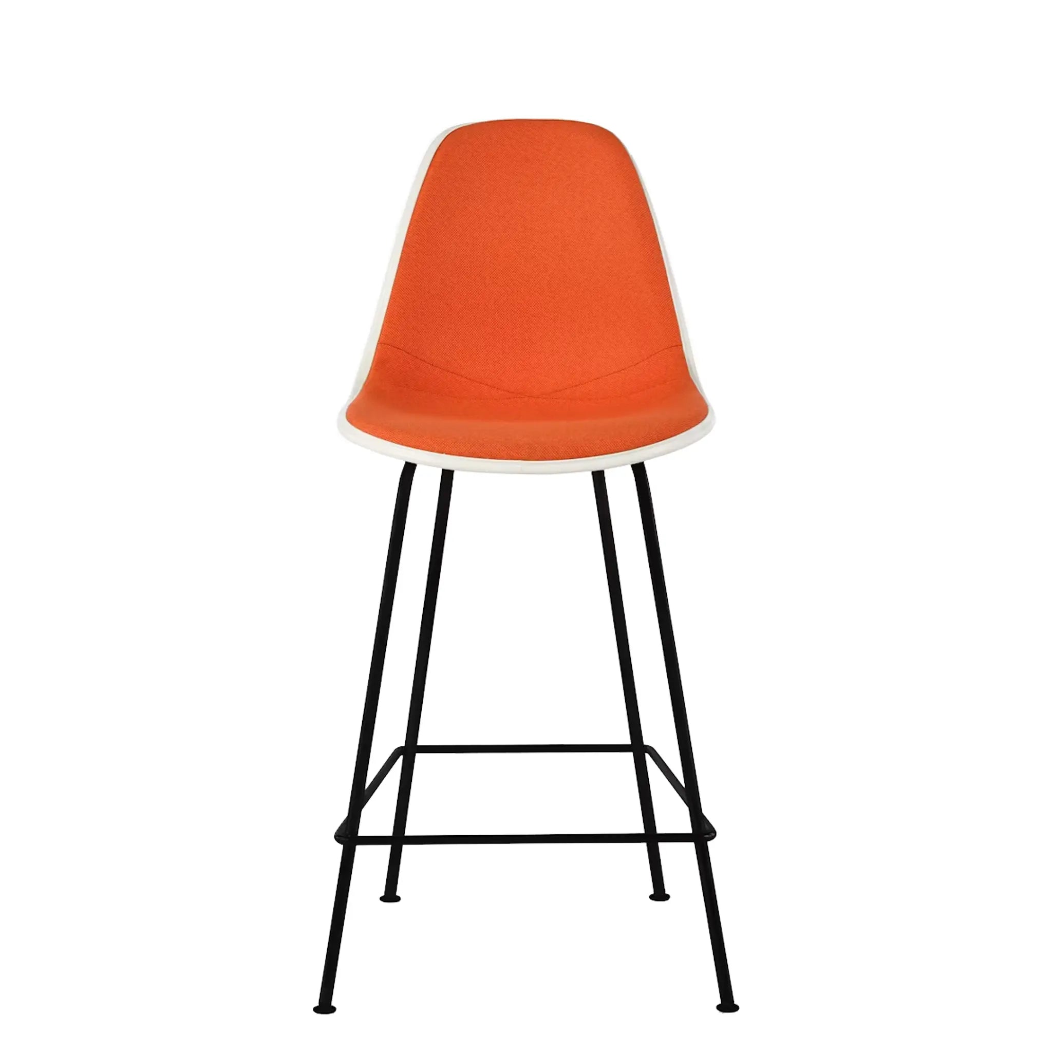 Eames® Molded Plastic Stool, Counter Height - Upholstered