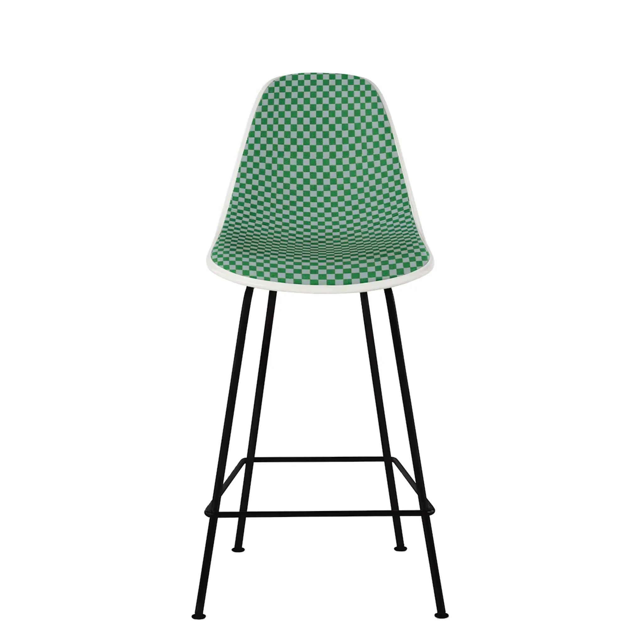 Eames® Molded Plastic Stool, Counter Height - Upholstered