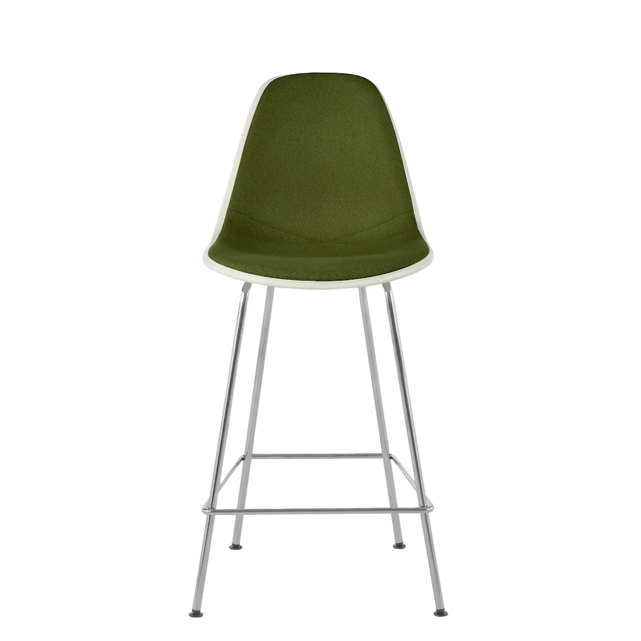 Eames® Molded Plastic Stool, Counter Height - Upholstered