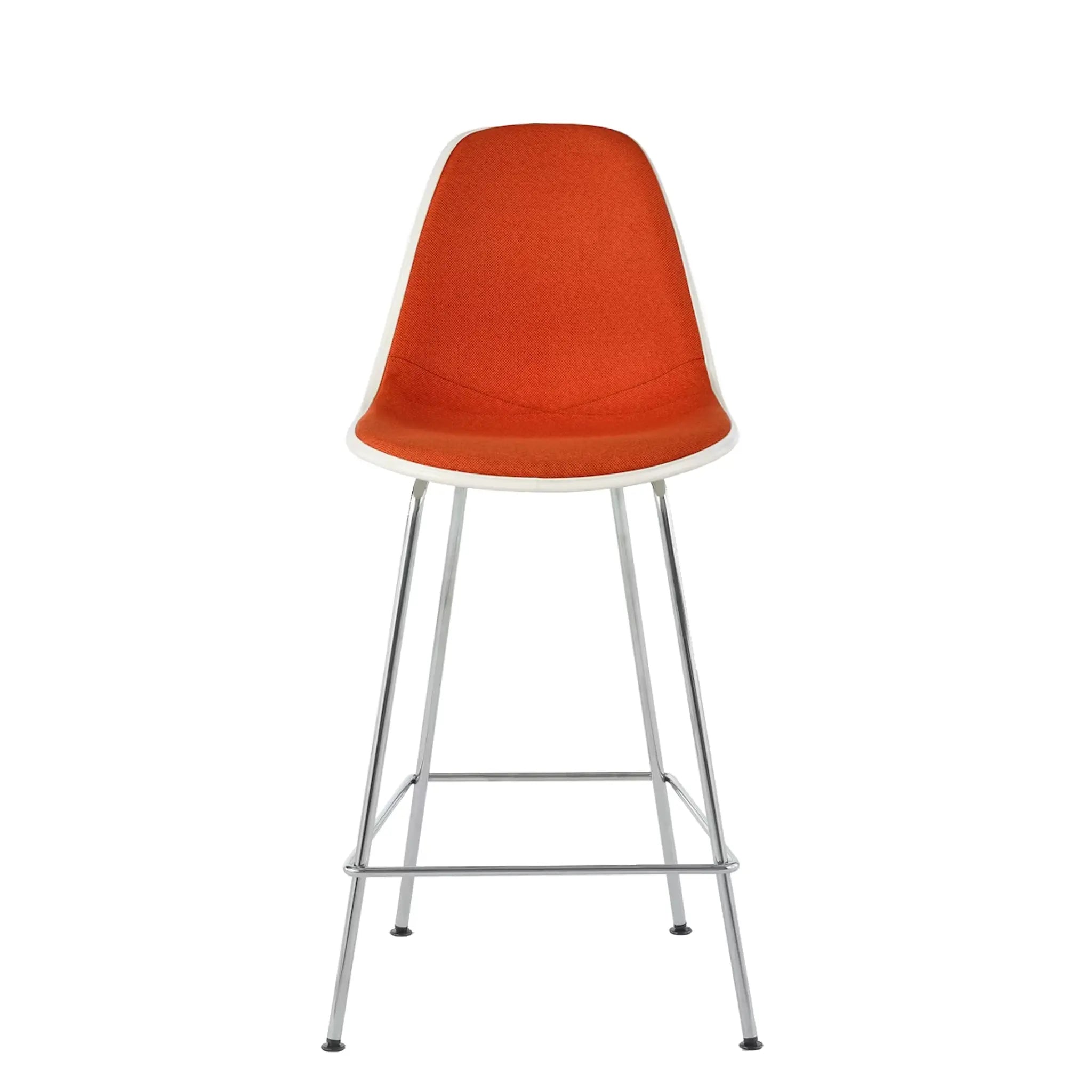 Eames® Molded Plastic Stool, Counter Height - Upholstered