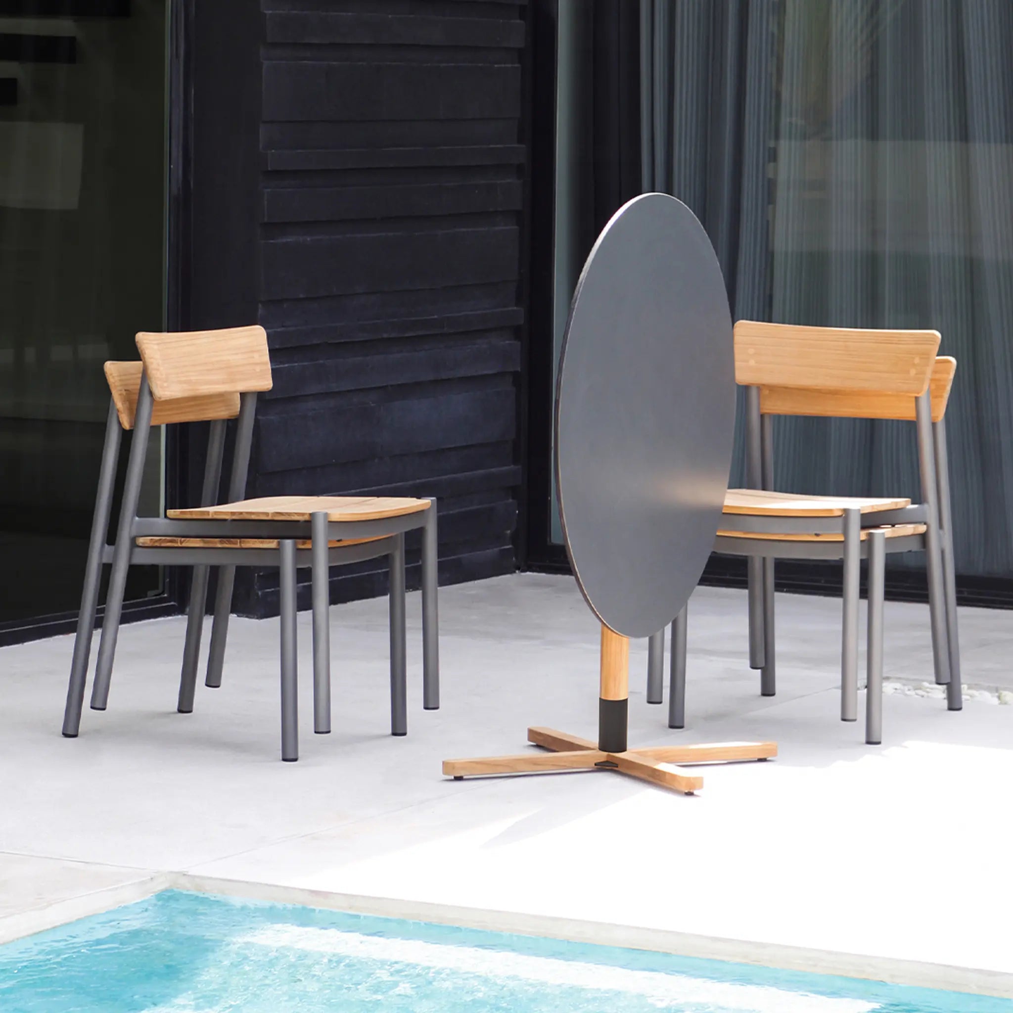 Armond Pedestal Folding Table