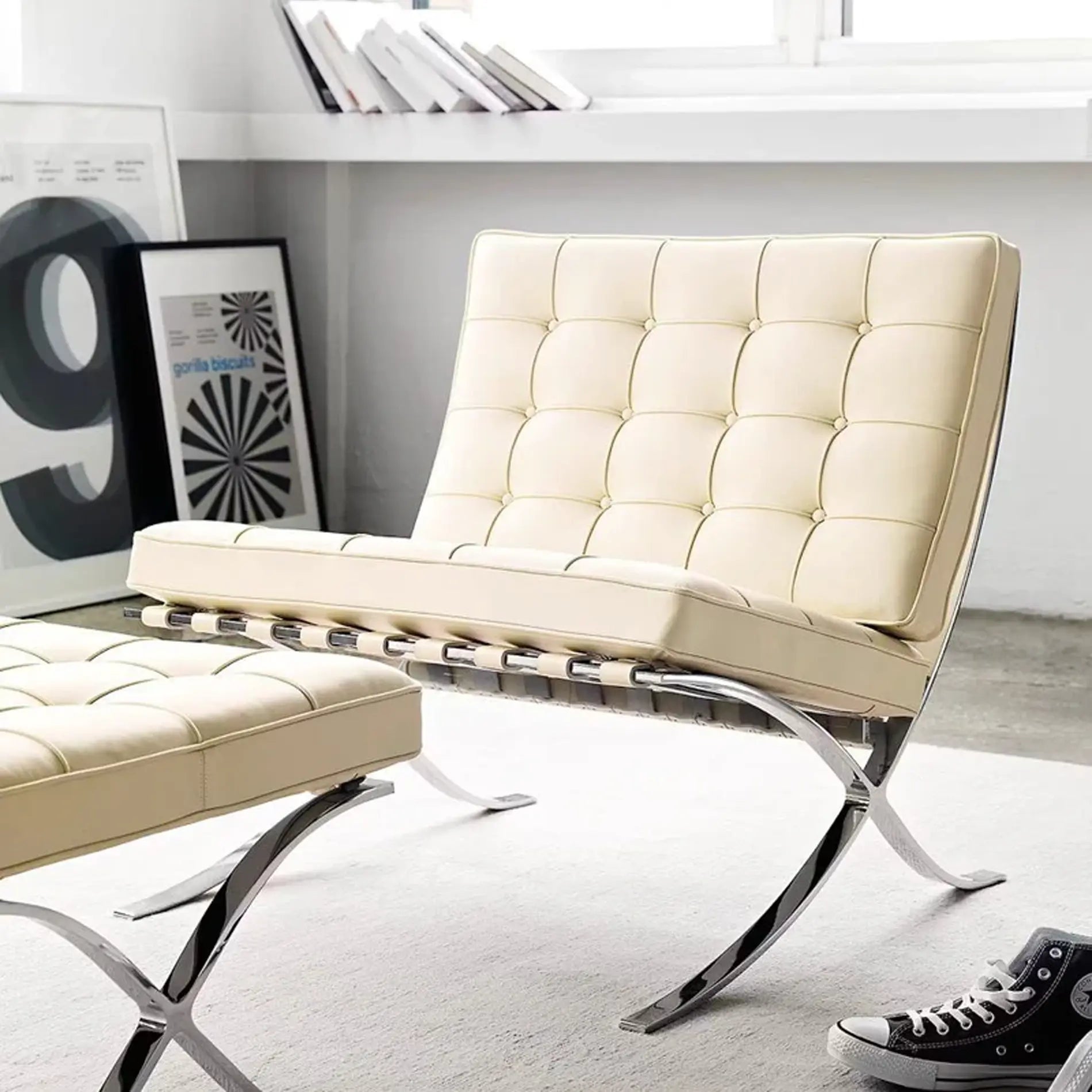 巴塞罗那凳 - 皮革