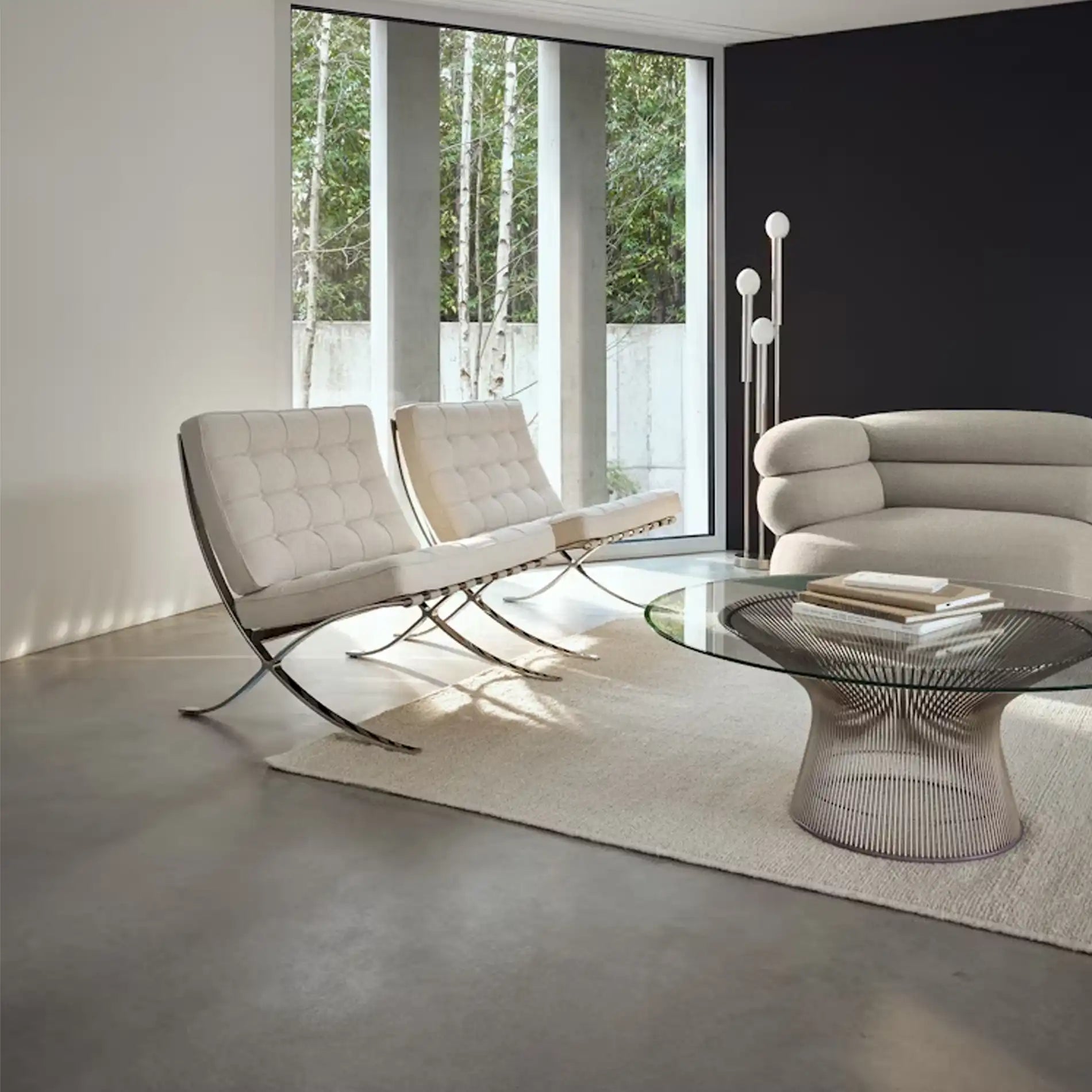 巴塞罗那椅 - 天鹅绒