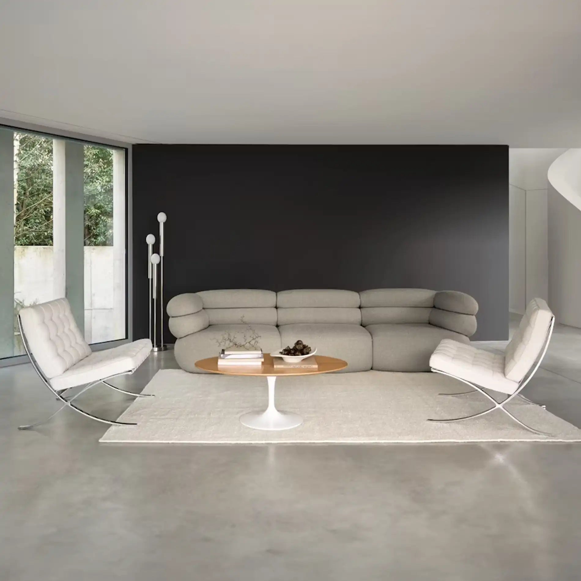 巴塞罗那椅 - 天鹅绒