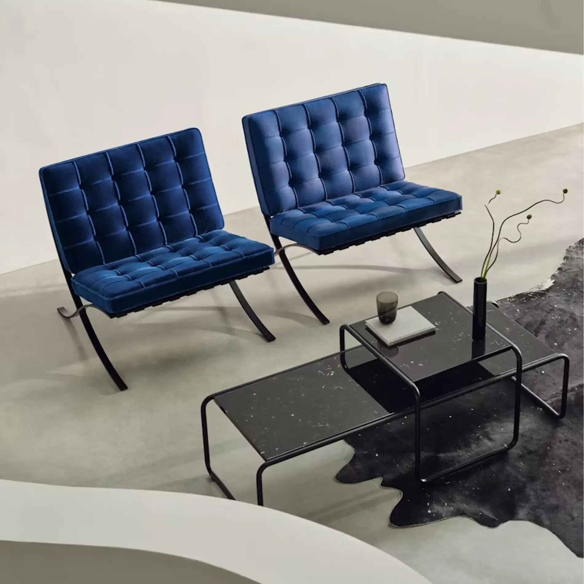 巴塞罗那椅 - 天鹅绒