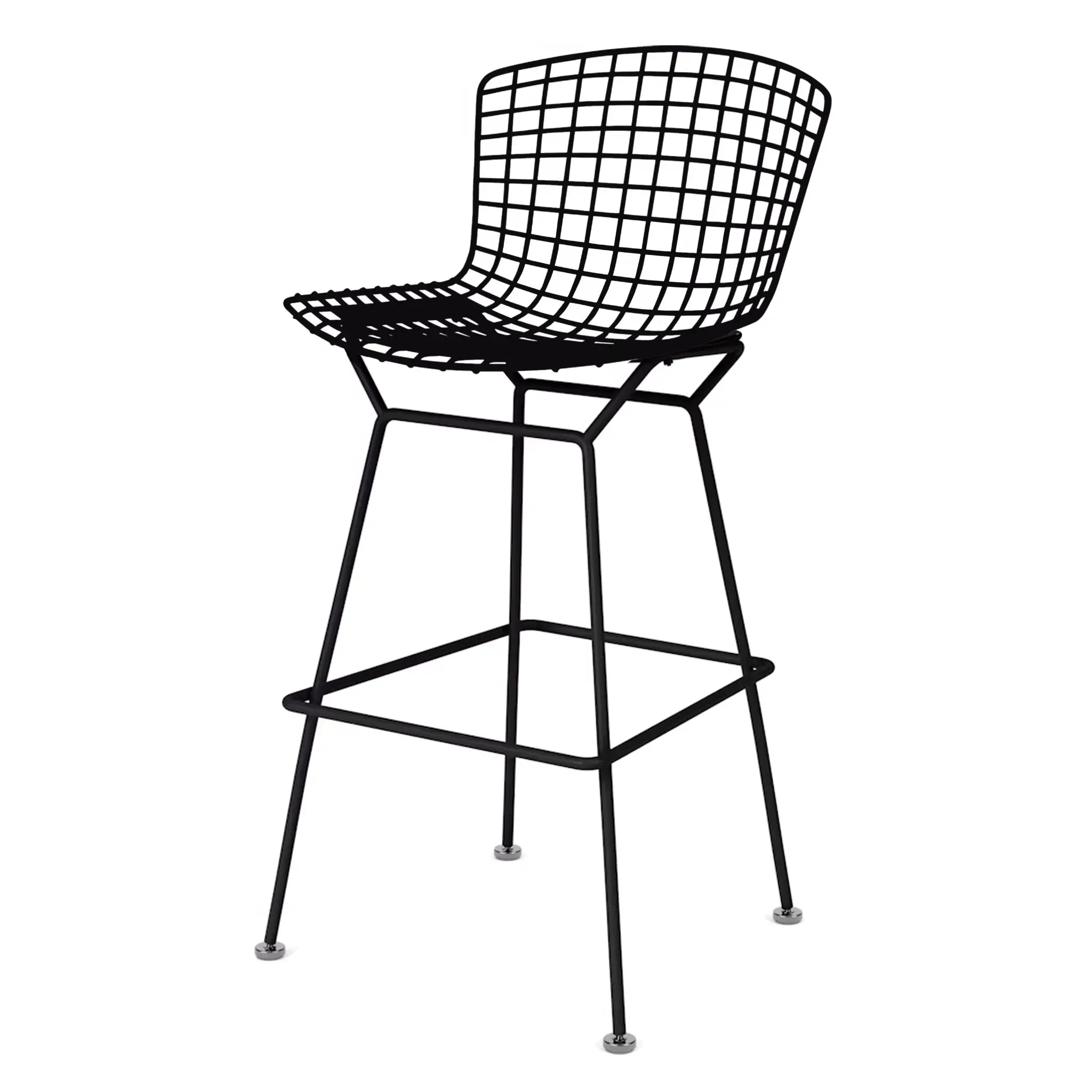 Bertoia 凳子，吧台高度 - 布艺座垫