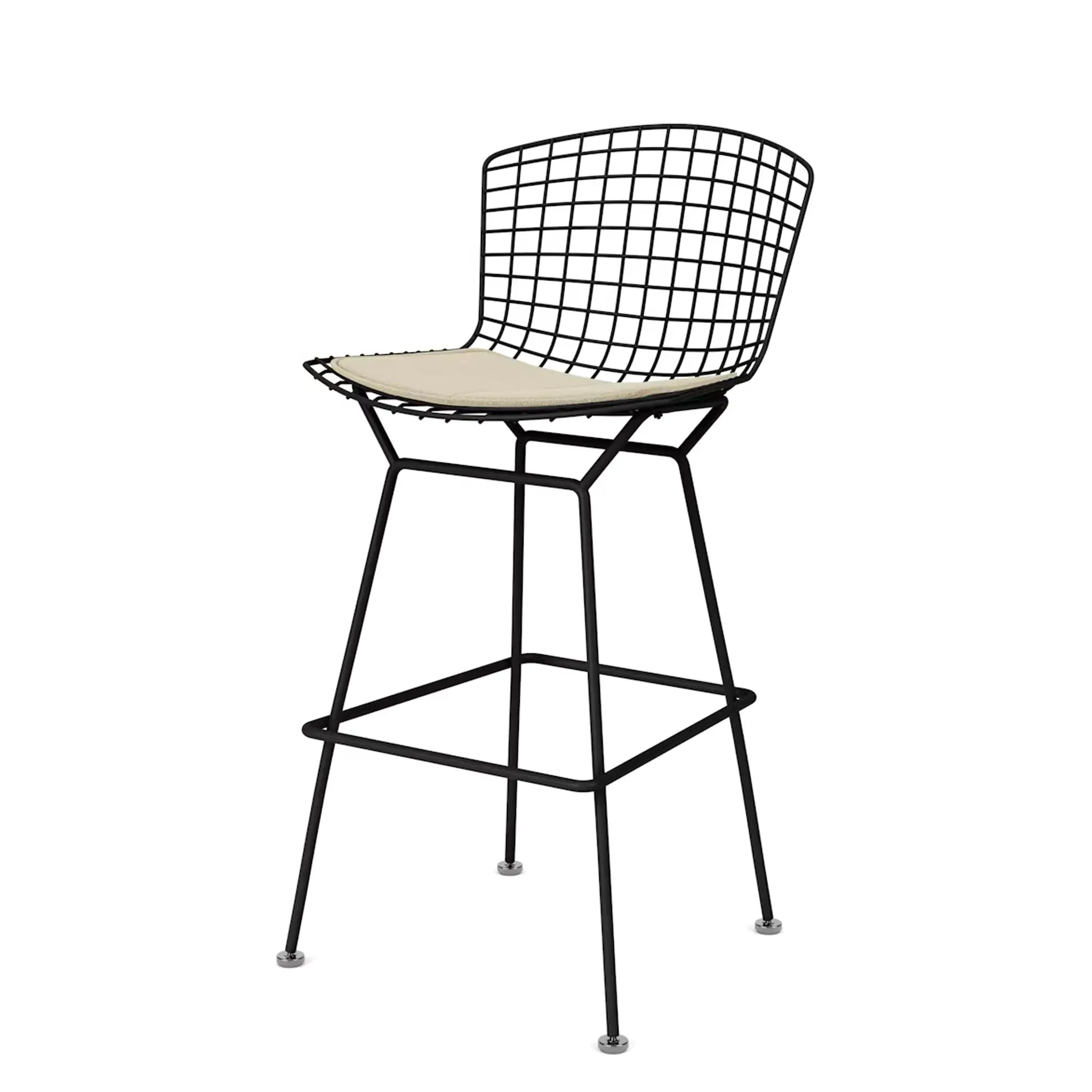 Bertoia 凳子，柜台高度 - 织物座垫