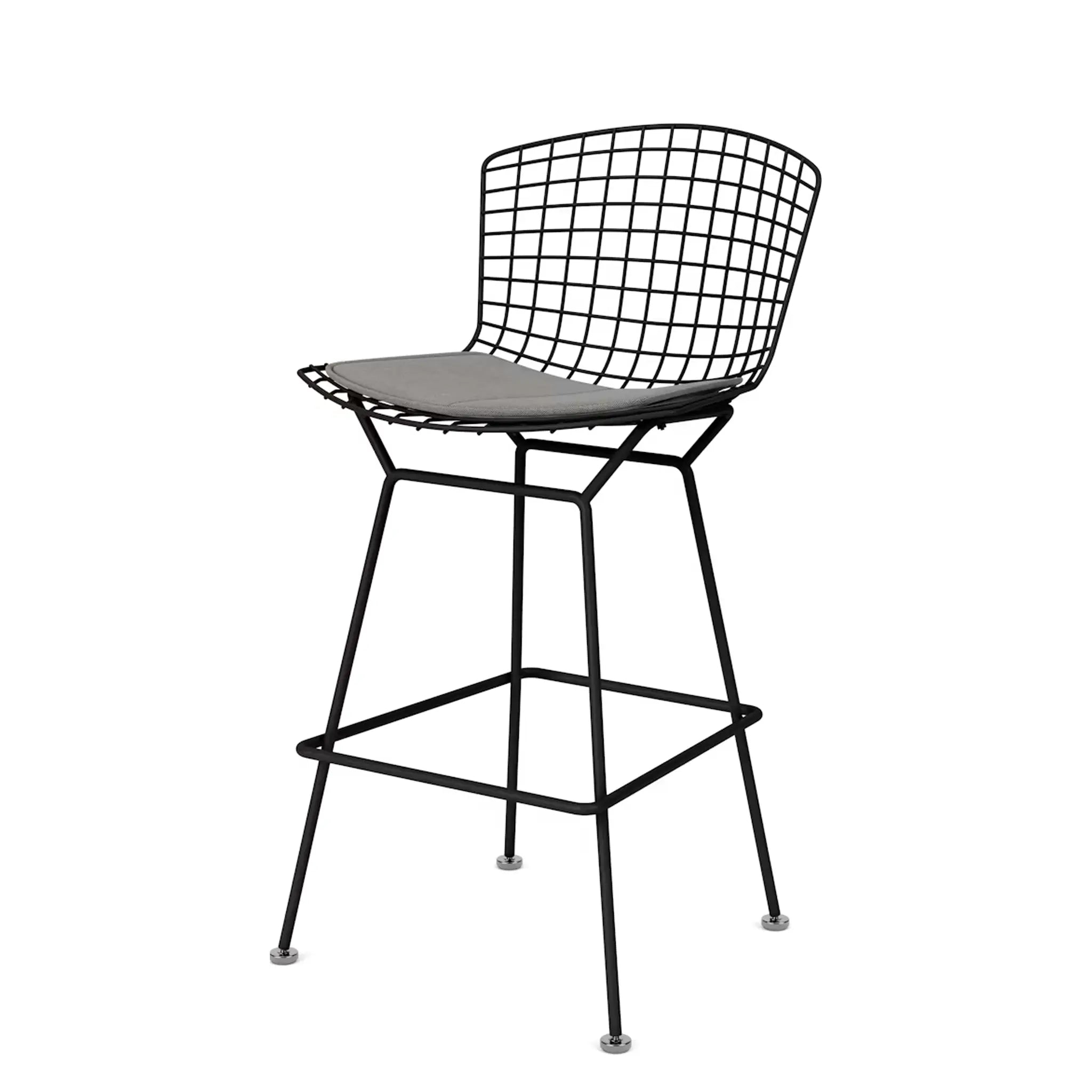 Bertoia 凳子，柜台高度 - 织物座垫