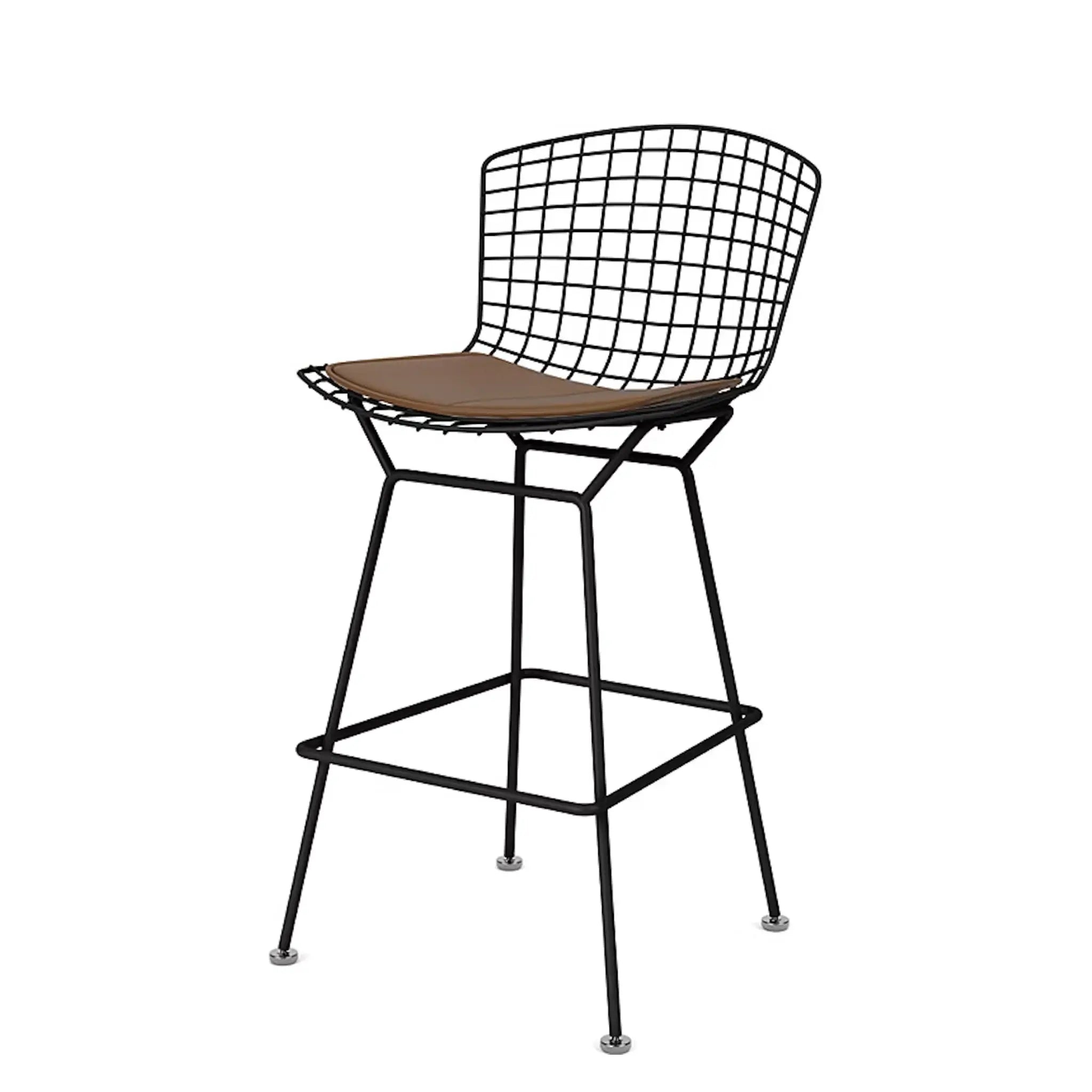 Bertoia 凳子，柜台高度 - 织物座垫