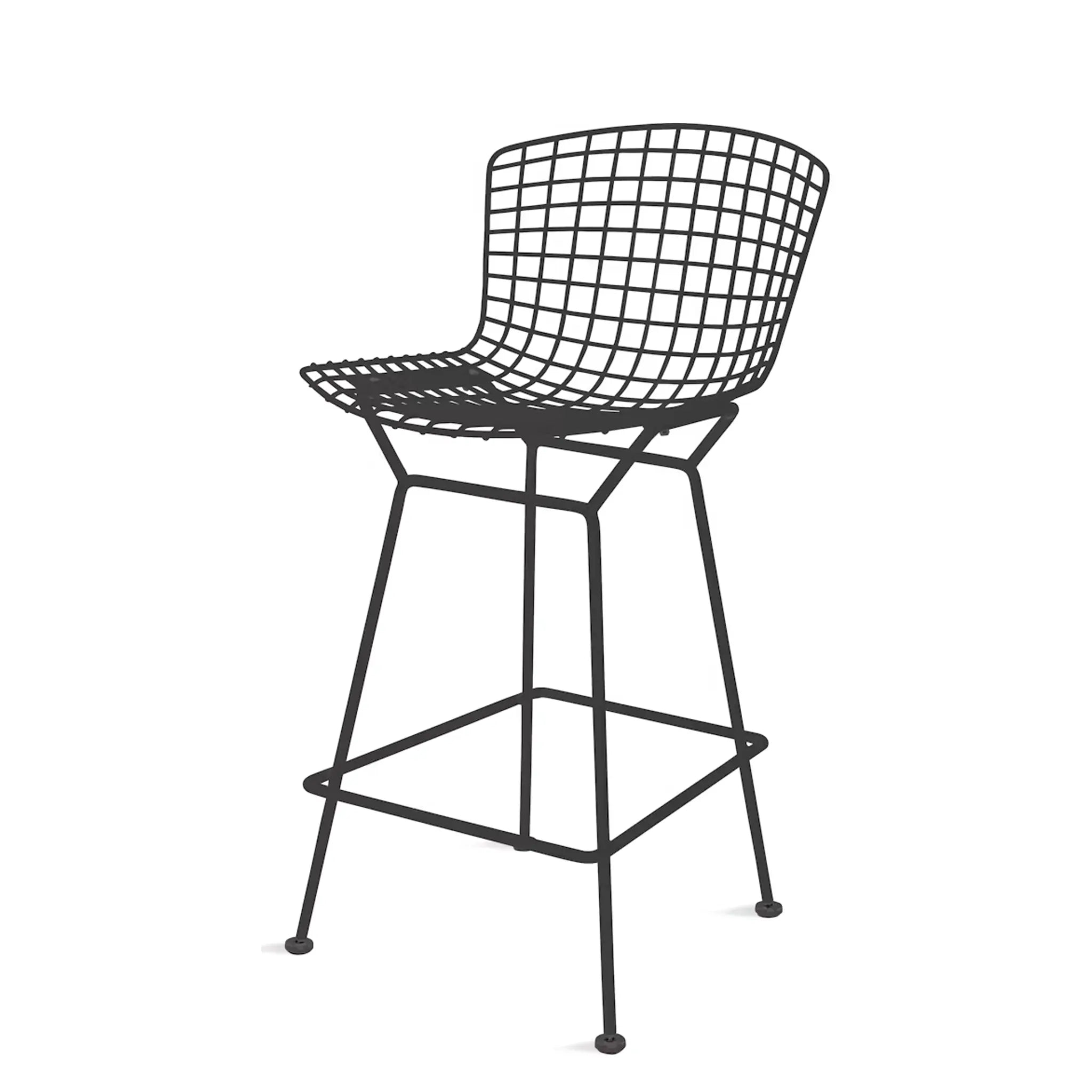 Bertoia 凳子，柜台高度 - 织物座垫