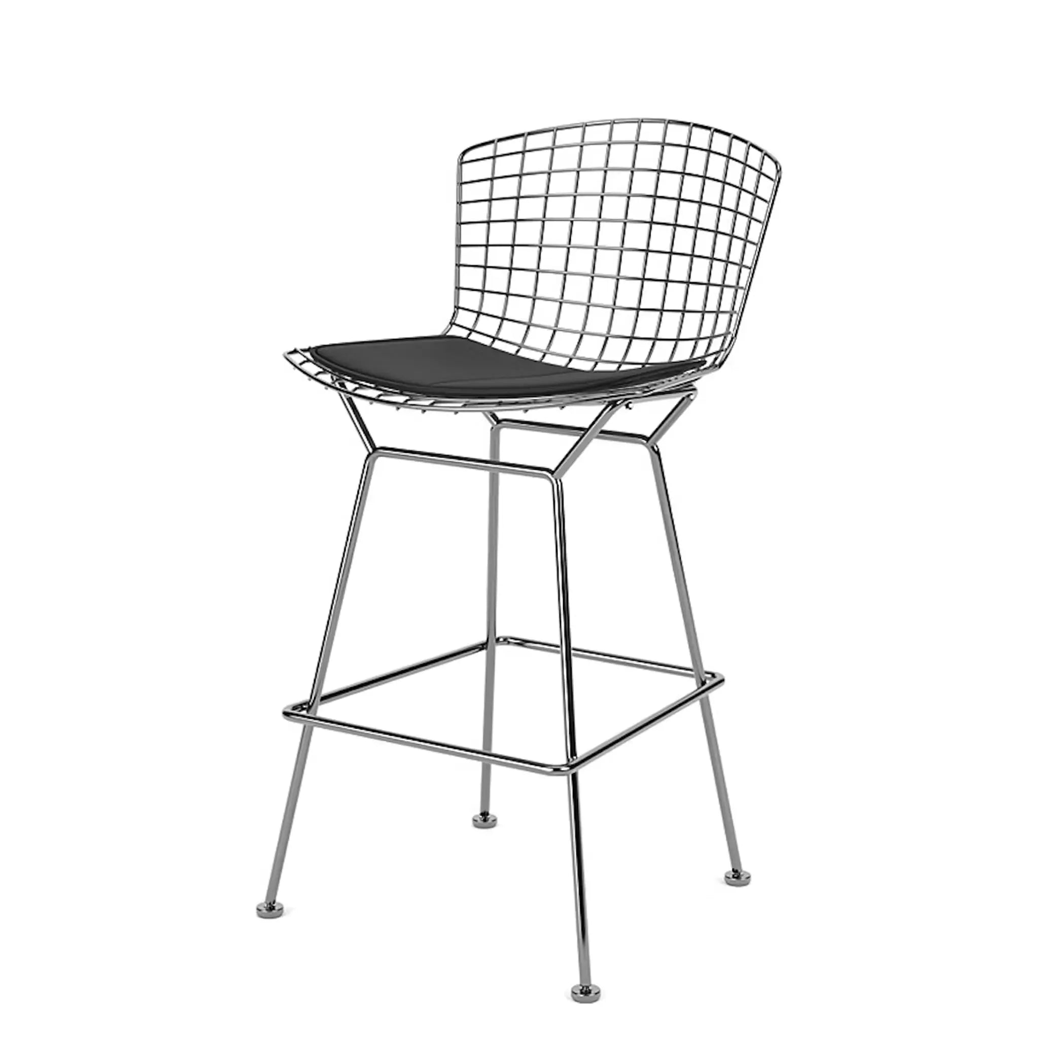 Bertoia 凳子，柜台高度 - 织物座垫